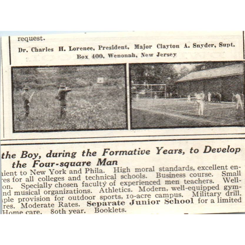 c1920 Harper's Magazine Ad - Dwight School For Girls Englewood New Jersey EA3