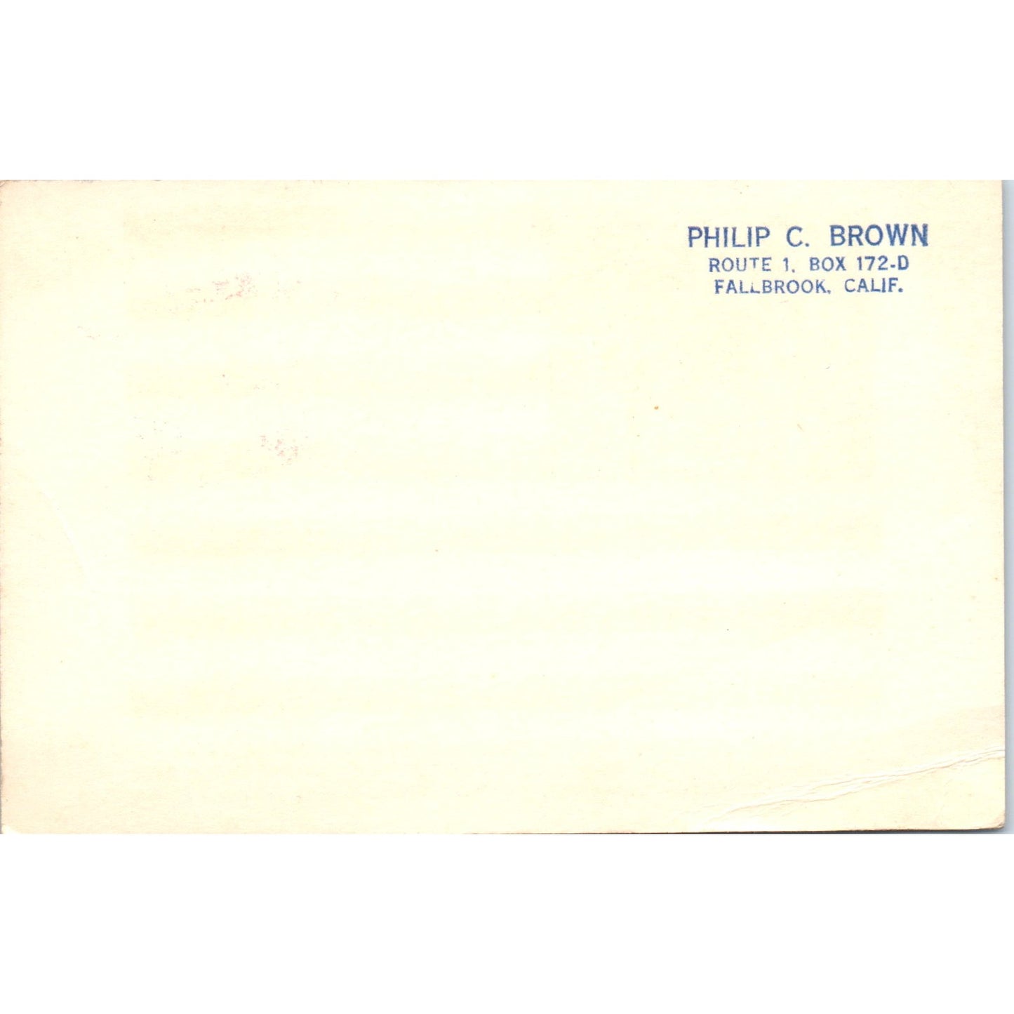 Philip C. Brown Rejected 50 Star American Flag Design Original Postcard P2-2