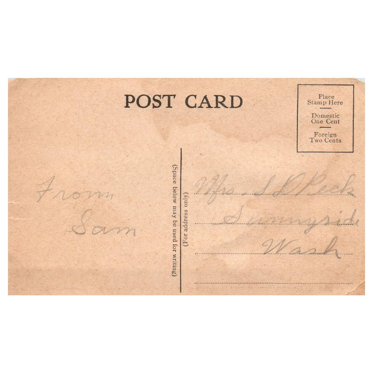 Oregon Battleship - Original Postcard TJ8-5