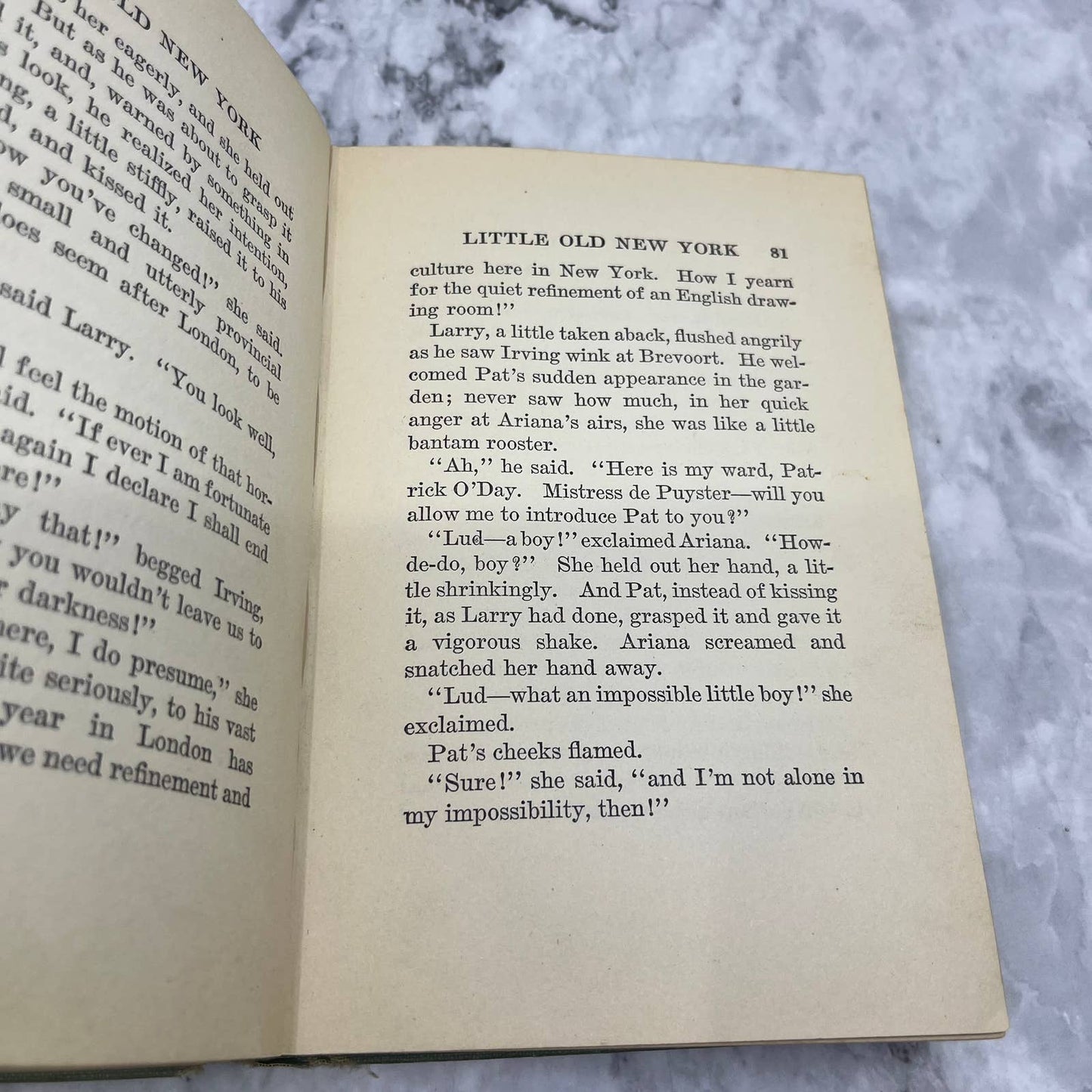 Little Old New York by Rida Johnson Young 1st Edition 1923 HC TK1