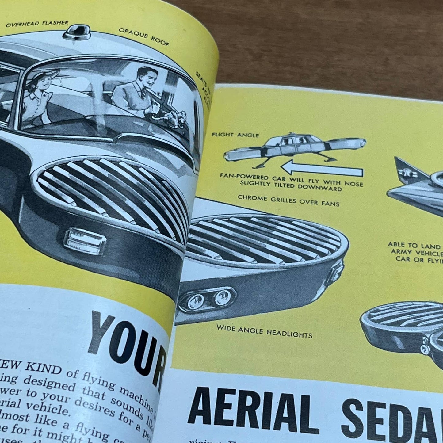 Vintage Popular Mechanics Magazine July 1957 - Retro Futurism Flying Cars TH8