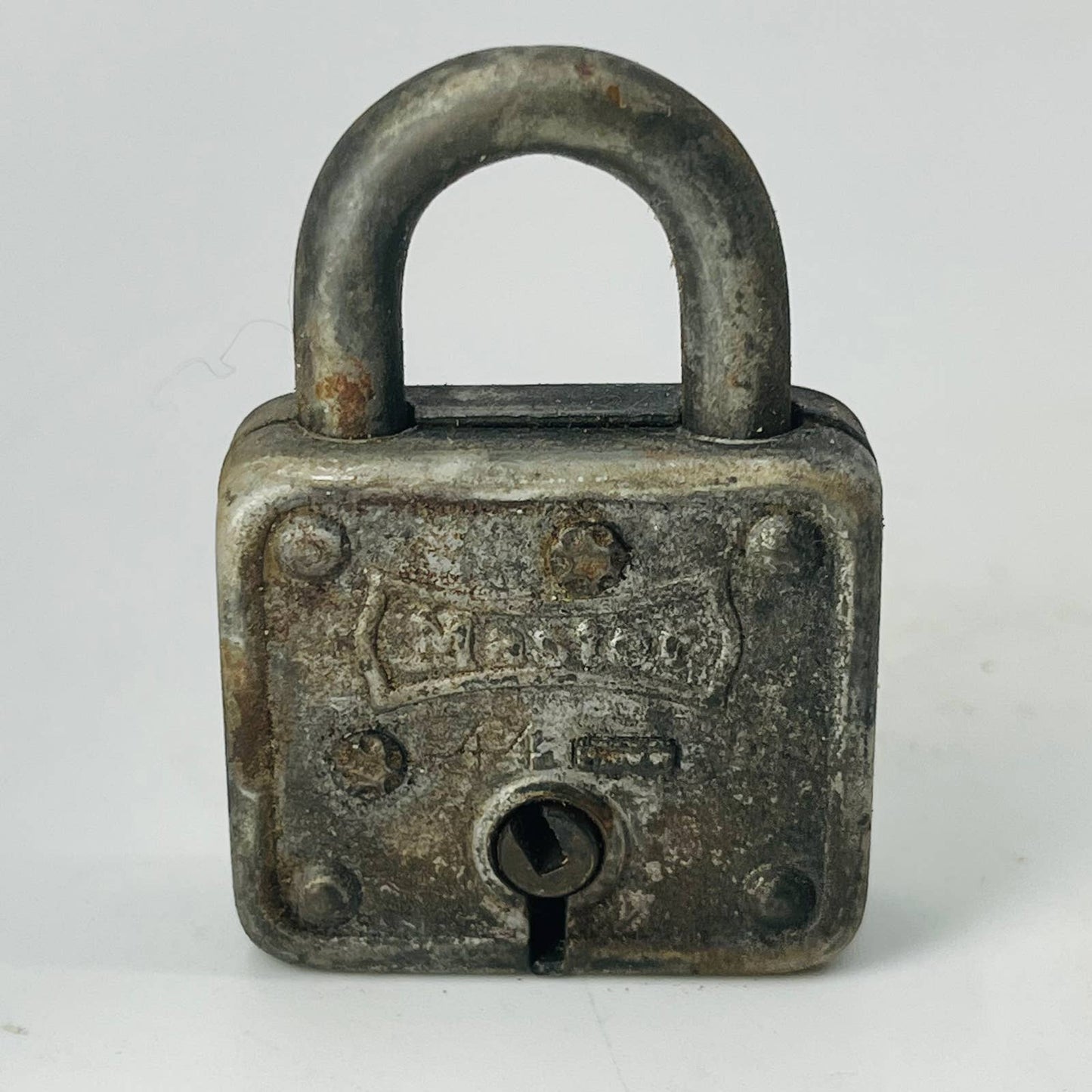 Vintage Master Lock No 44 Junior Milwaukee Wisconsin USA Padlock No Key SA8-7