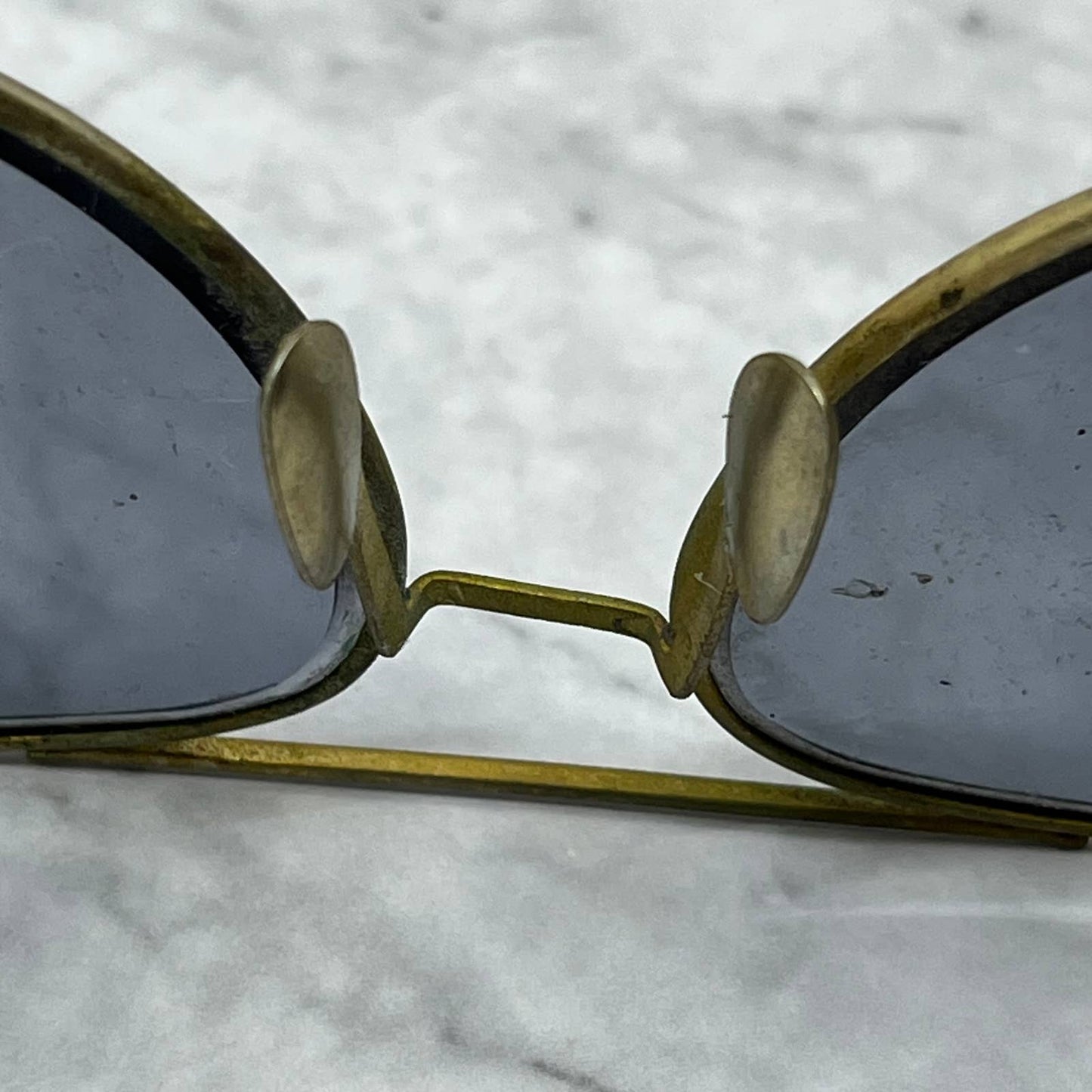 Vintage Solid Brass Aviator Sunglasses 5” TA9