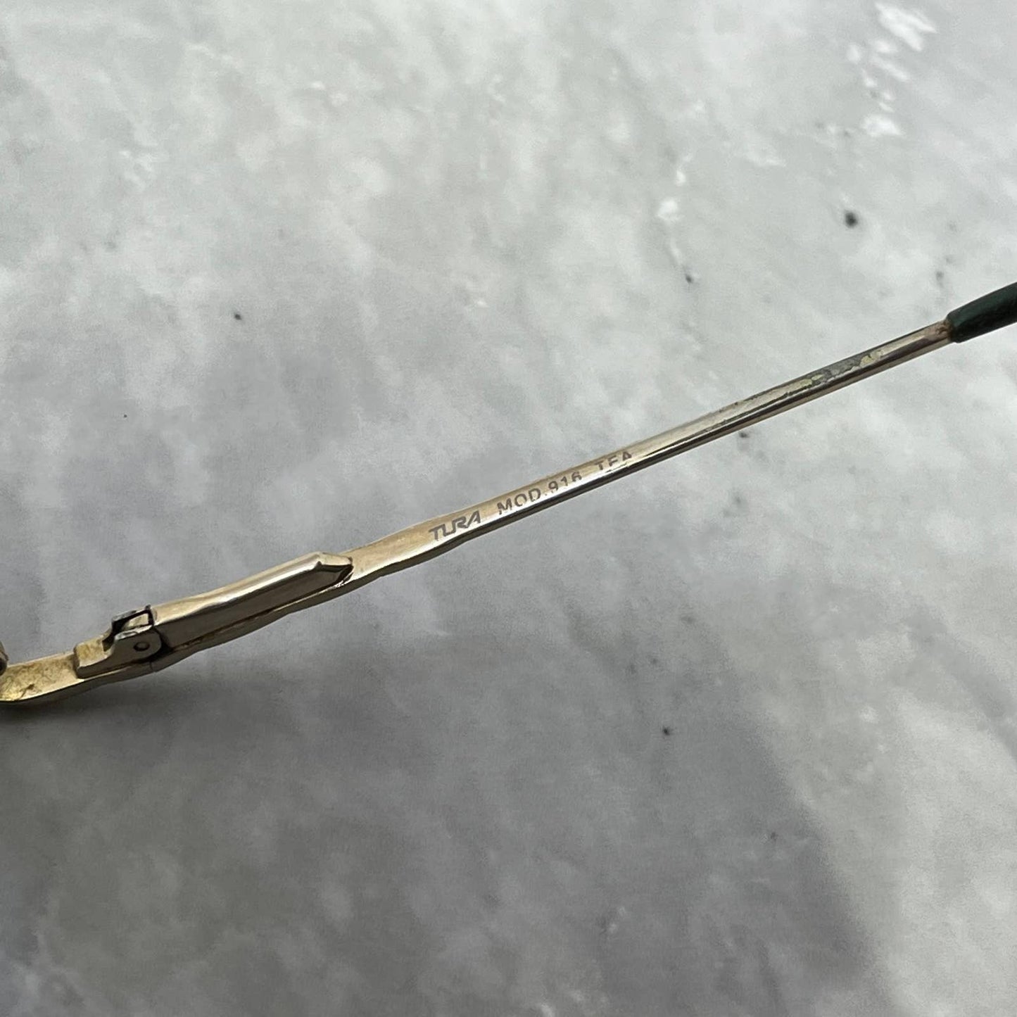 Retro 90s TURA MOD 916 TEA Turquoise Eyeglasses Frame Japan SE9