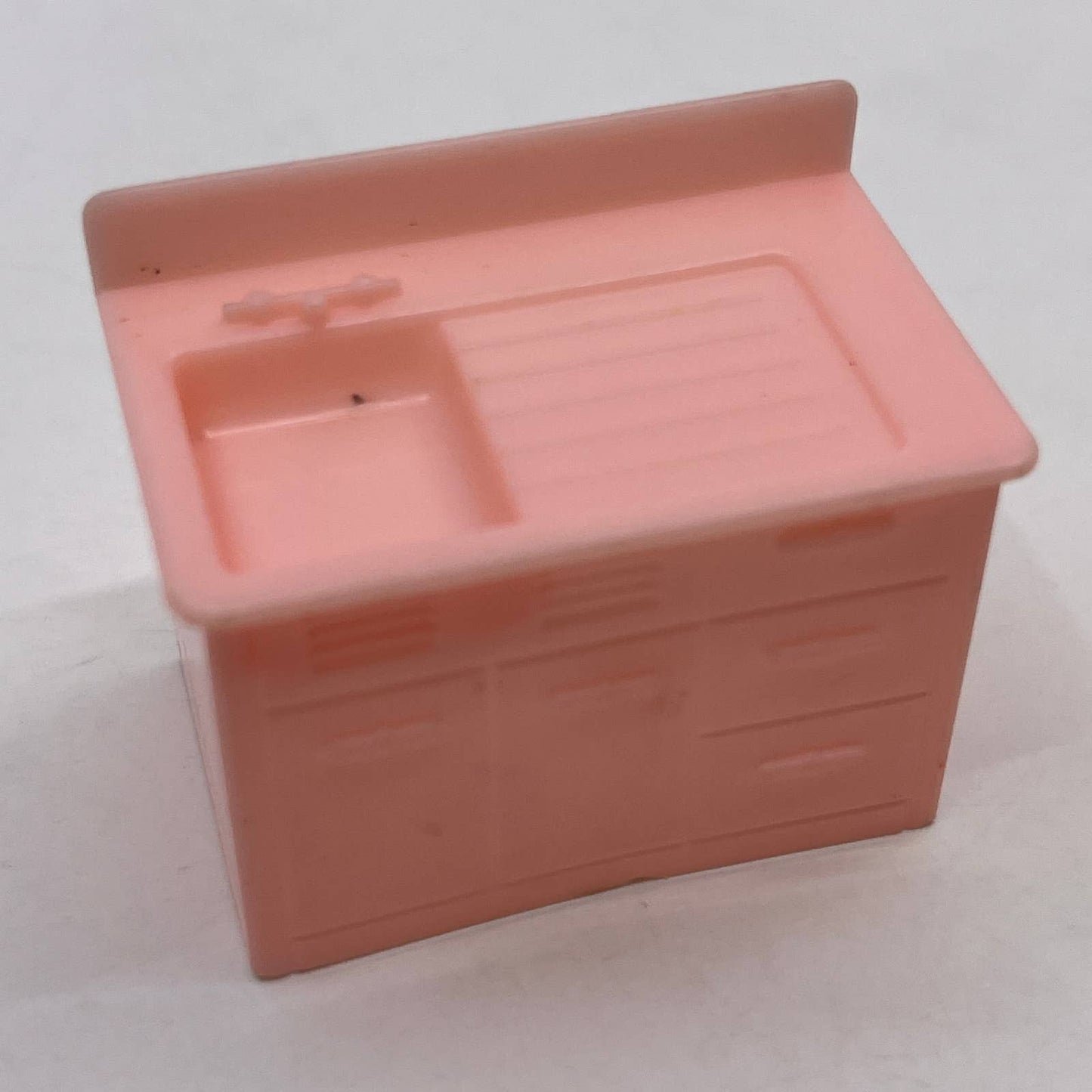 Vintage Dollhouse Miniature Furniture Allied Pink Bakelite KITCHEN SINK TC1