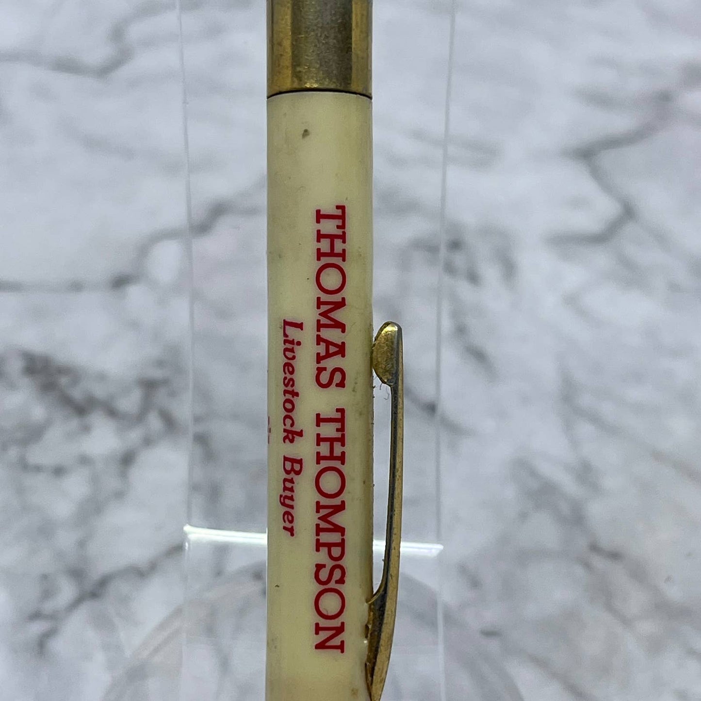 Vintage Mechanical Pencil Thomas & Roger Thompson Livestock Lakota Iowa SE7