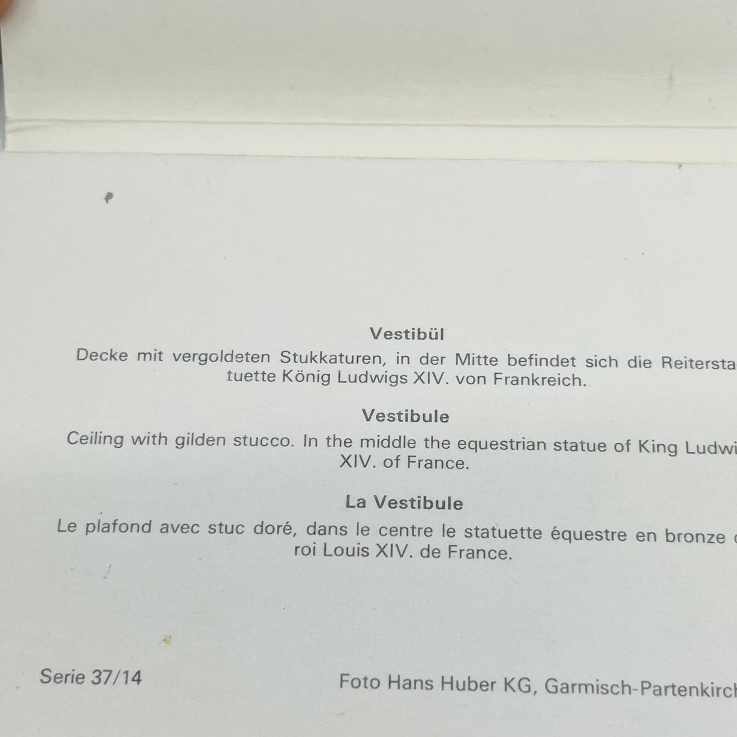 1960s Konigsschloß Castle Linderhoff Germany Mini Photo Souvenir Booklet EA2