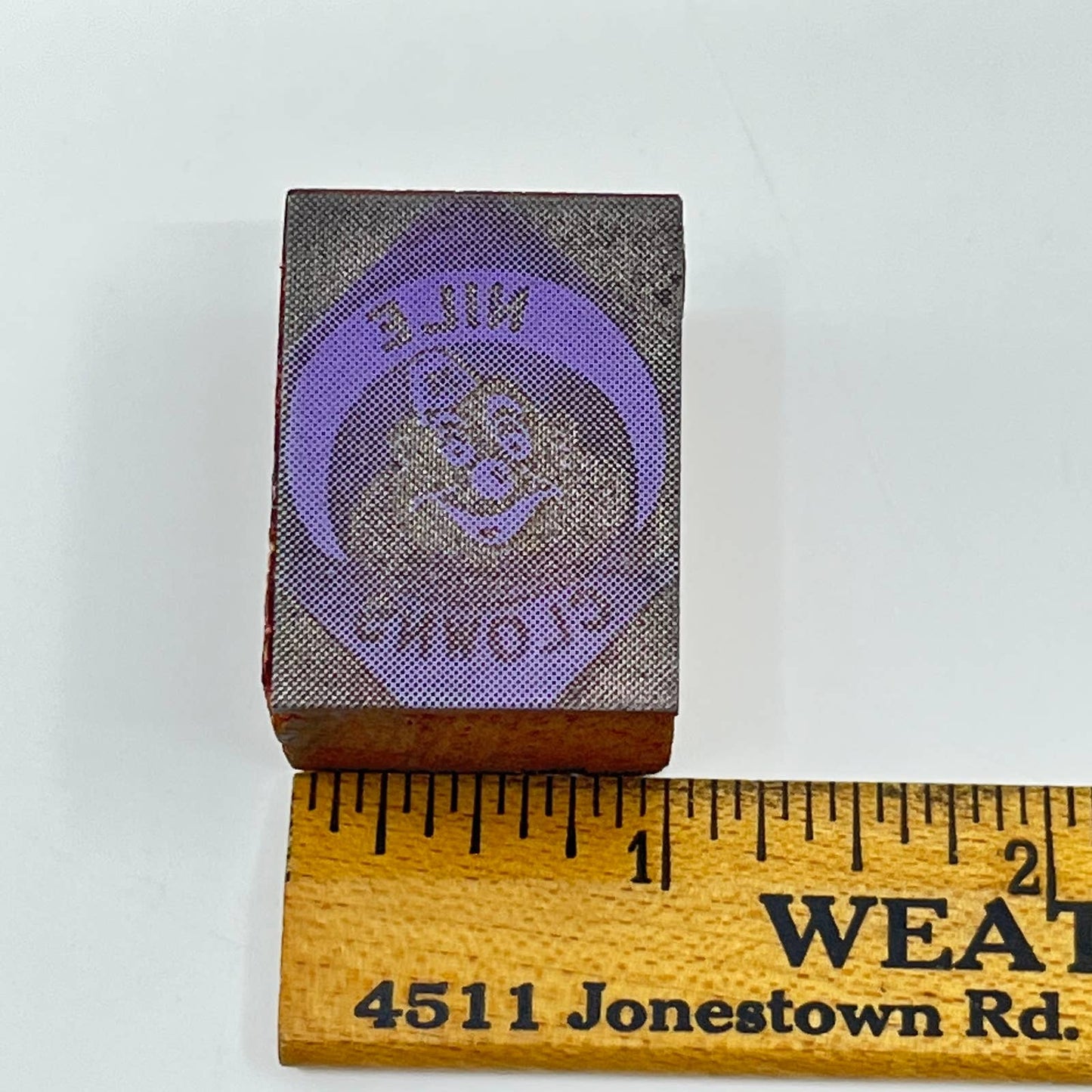 Nile Clowns Shriners Mountlake Engraved Photo Stamp Typeset Print Block SC7-42