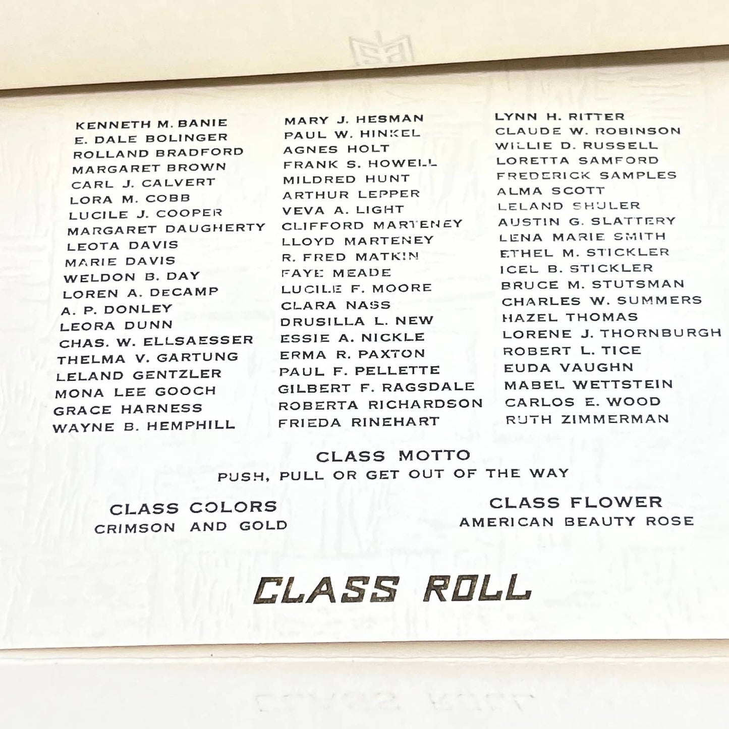 1929 Liberal Kansas High School Commencement Invitation Clara Nass AC2