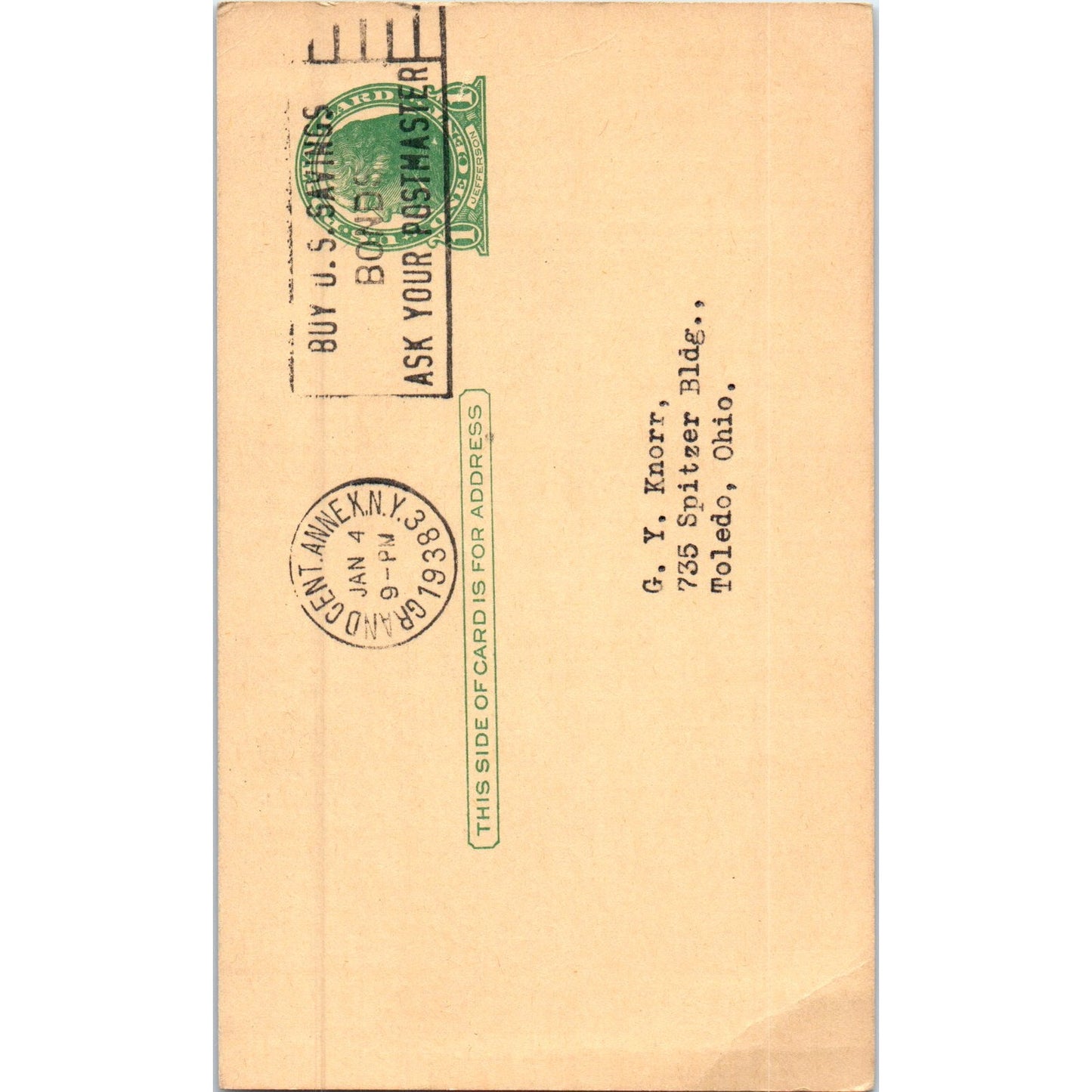 Martauco Stamp Company Coronation Marshall H. Hancock Original Postcard P2-8