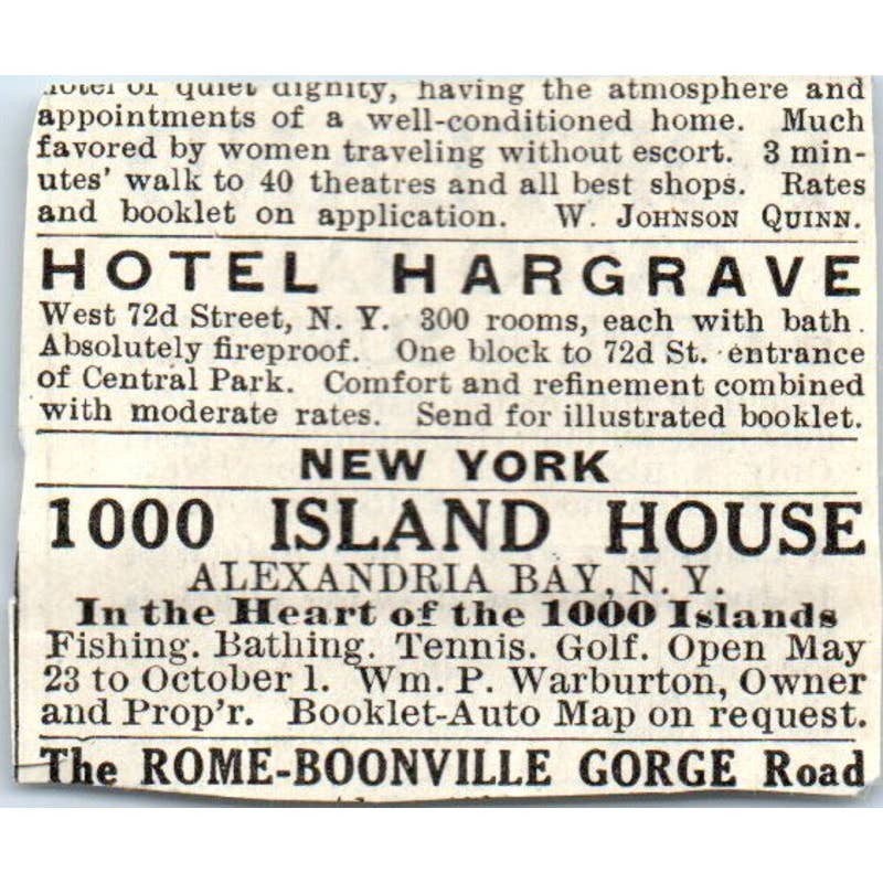 c1920 Harper's Magazine Ad - Portland Casco Bay Travel Ad Maine EA3-2