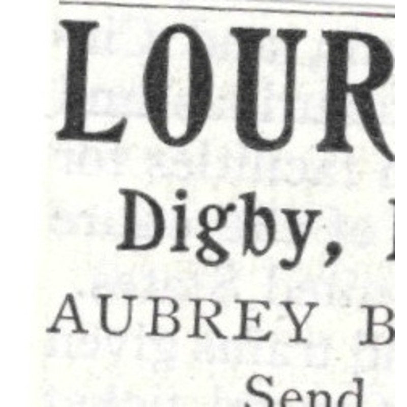 Lour Lodge Digby Nova Scotia Aubrey Brown - 1903 Original Ad AK5-S34