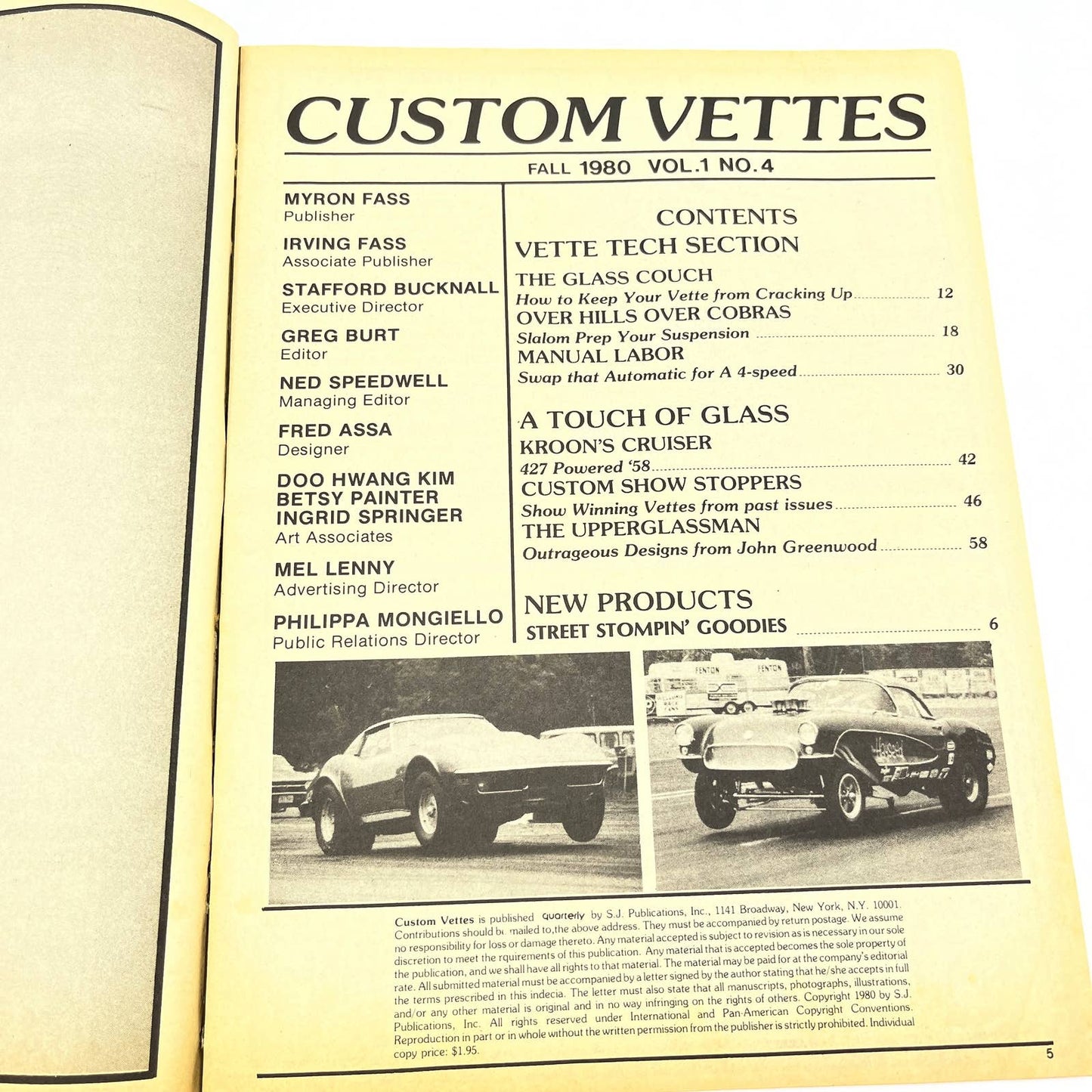 1980 Fall Custom Vettes Magazine Corvette Special Custom Vette Roundup TG1