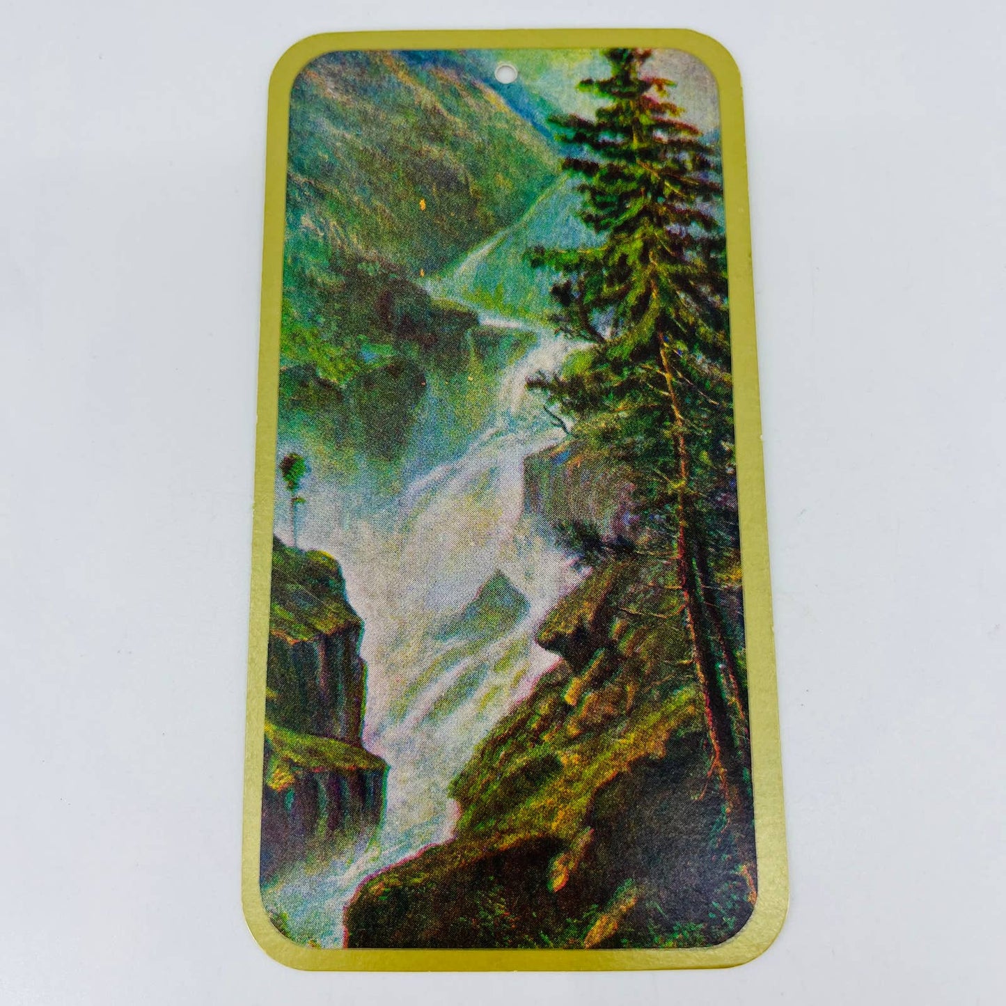 VTG 1950s COCA COLA Playing Card BRIDGE TALLY CARD Scorecard Waterfall Scene C3
