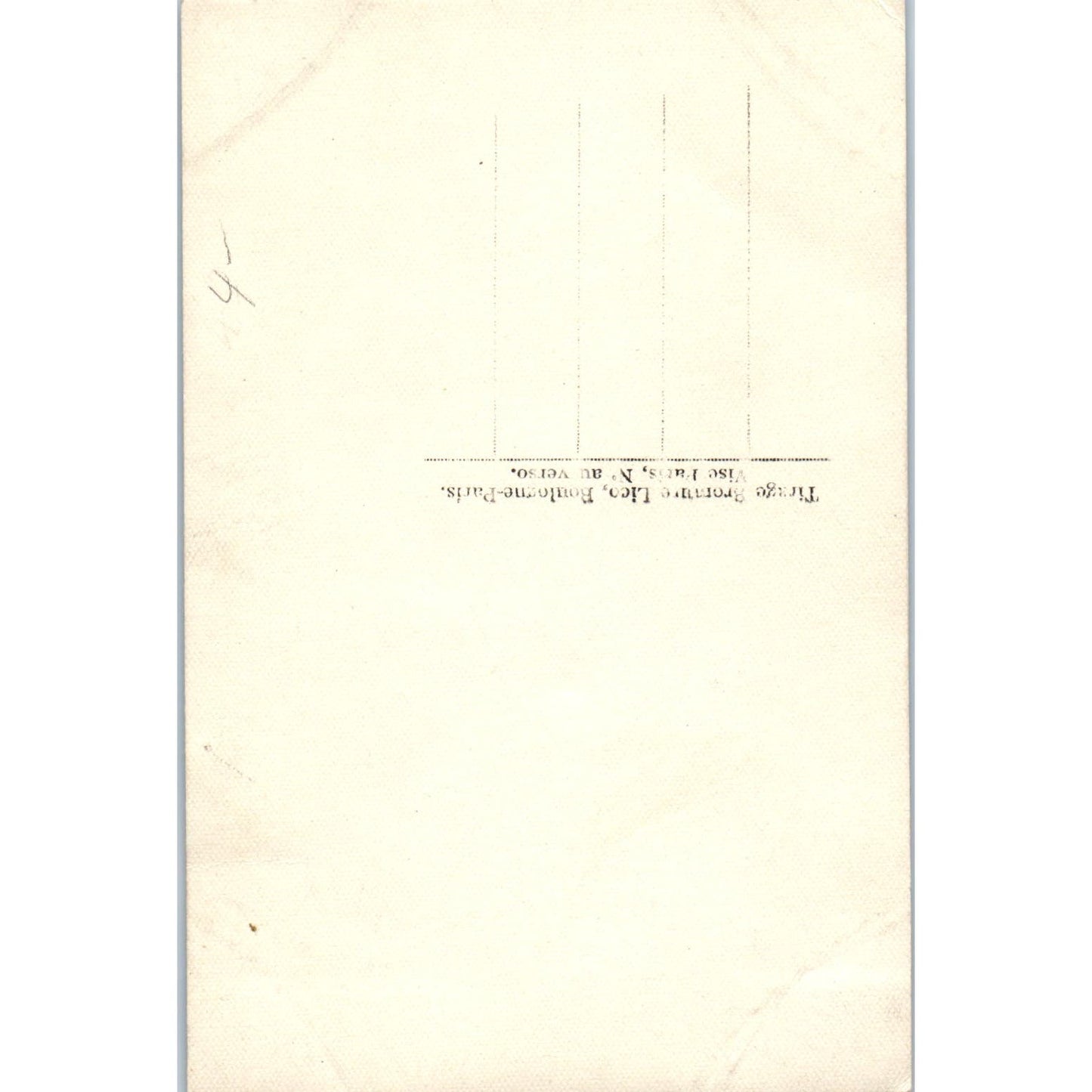 WII French Porte Bonheur Luck 4 Leaf Clover Elephant - Original Postcard TJ9-P1