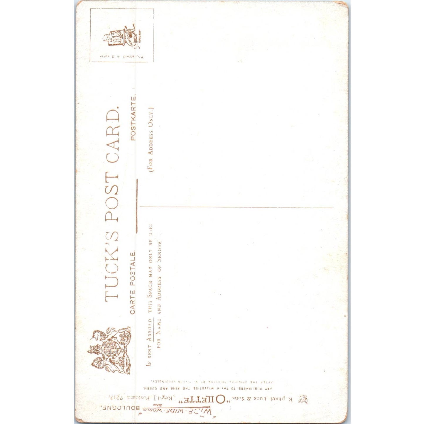 Boulogne Barque De Peche Raphael Tuck Oilette Original Postcard TK1-P17