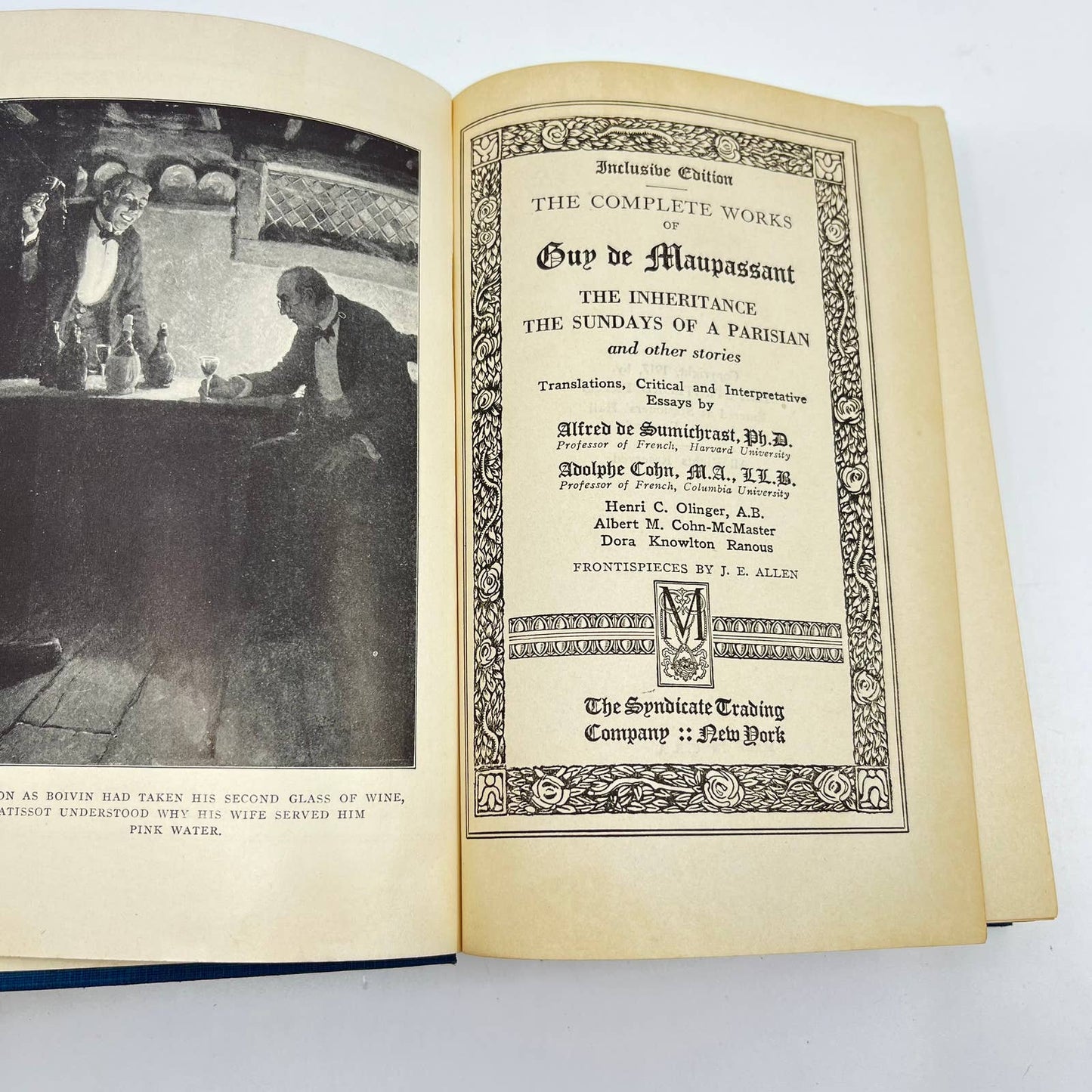 1917 Guy de Maupassant The Inheritance Sundays of a Parisian & Other Stories TF2