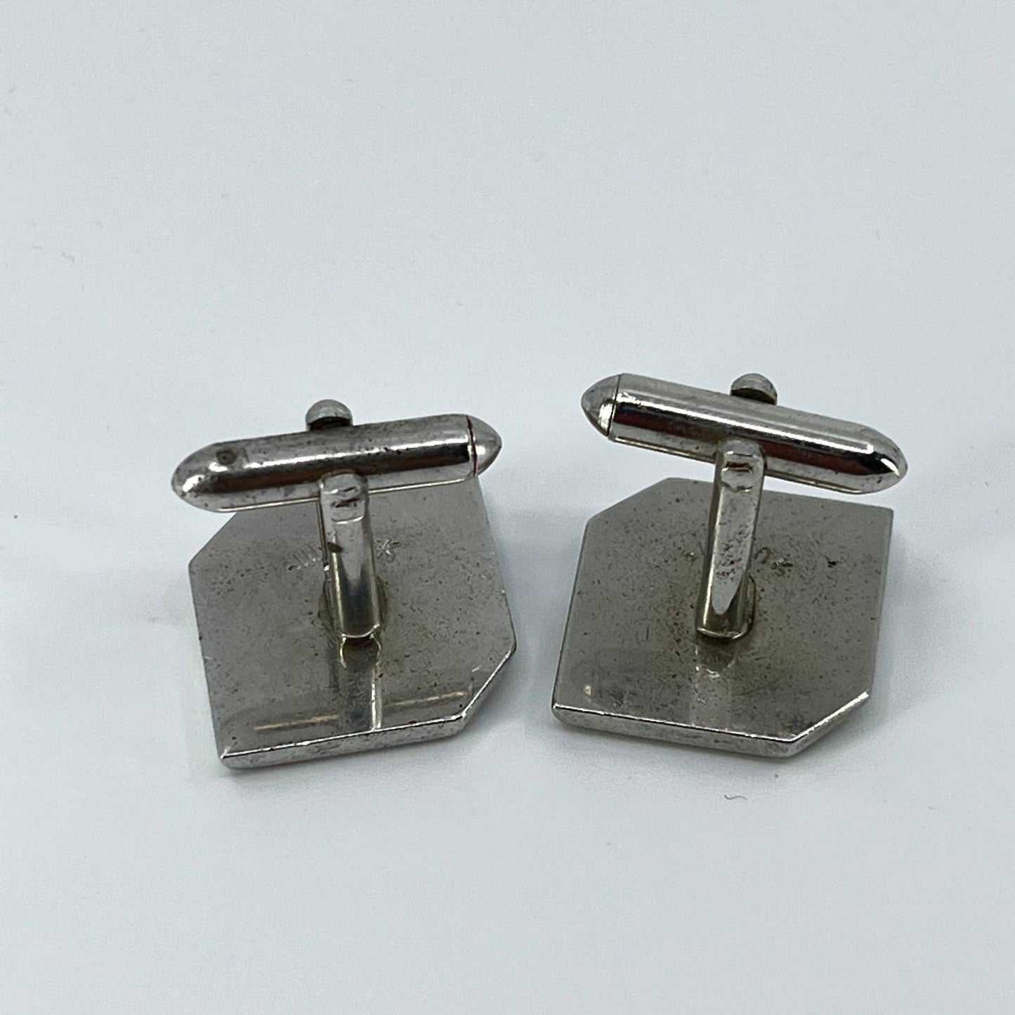 Vintage Silver Tone Swank Monogrammed “T” Cufflinks Cuff Links SD2