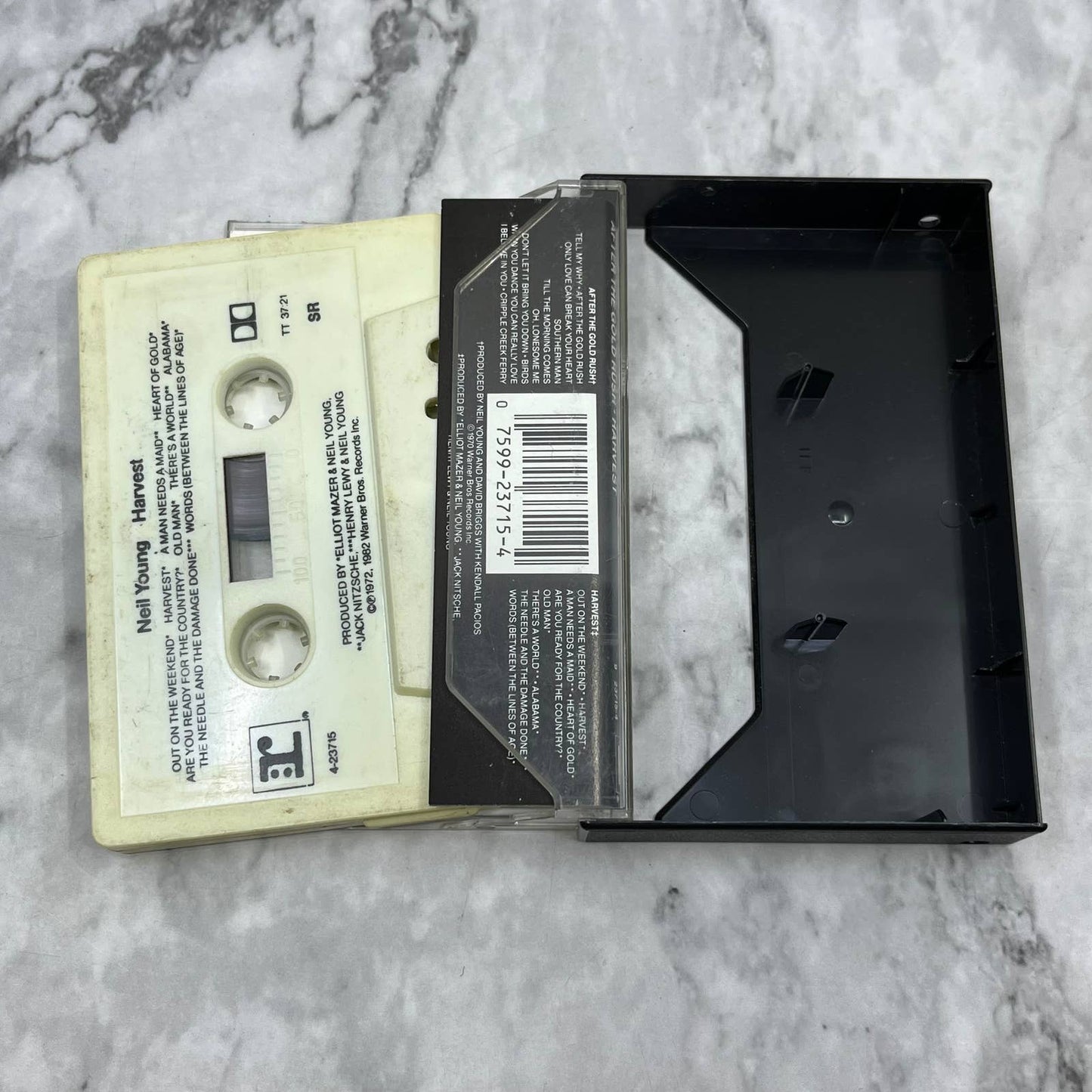 Neil Young "Harvest" "After the Gold Rush" 2 on 1 Cassette Tape TC7-45