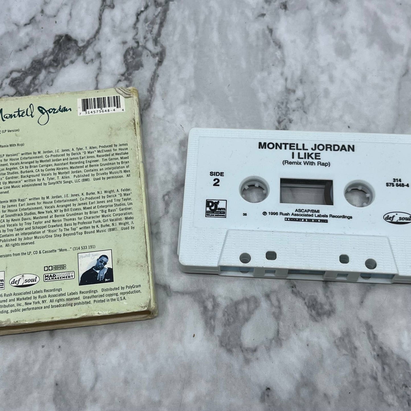 Montel Jordan - Falling Cassette Tape Single TJ4