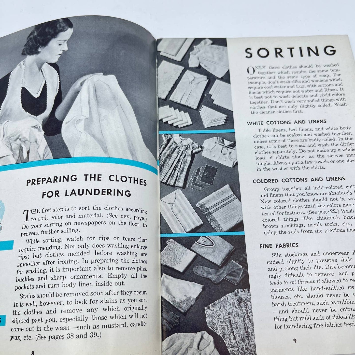 1936 Modern Home Laundering Practical Information Based on Tested Methods TF7-1