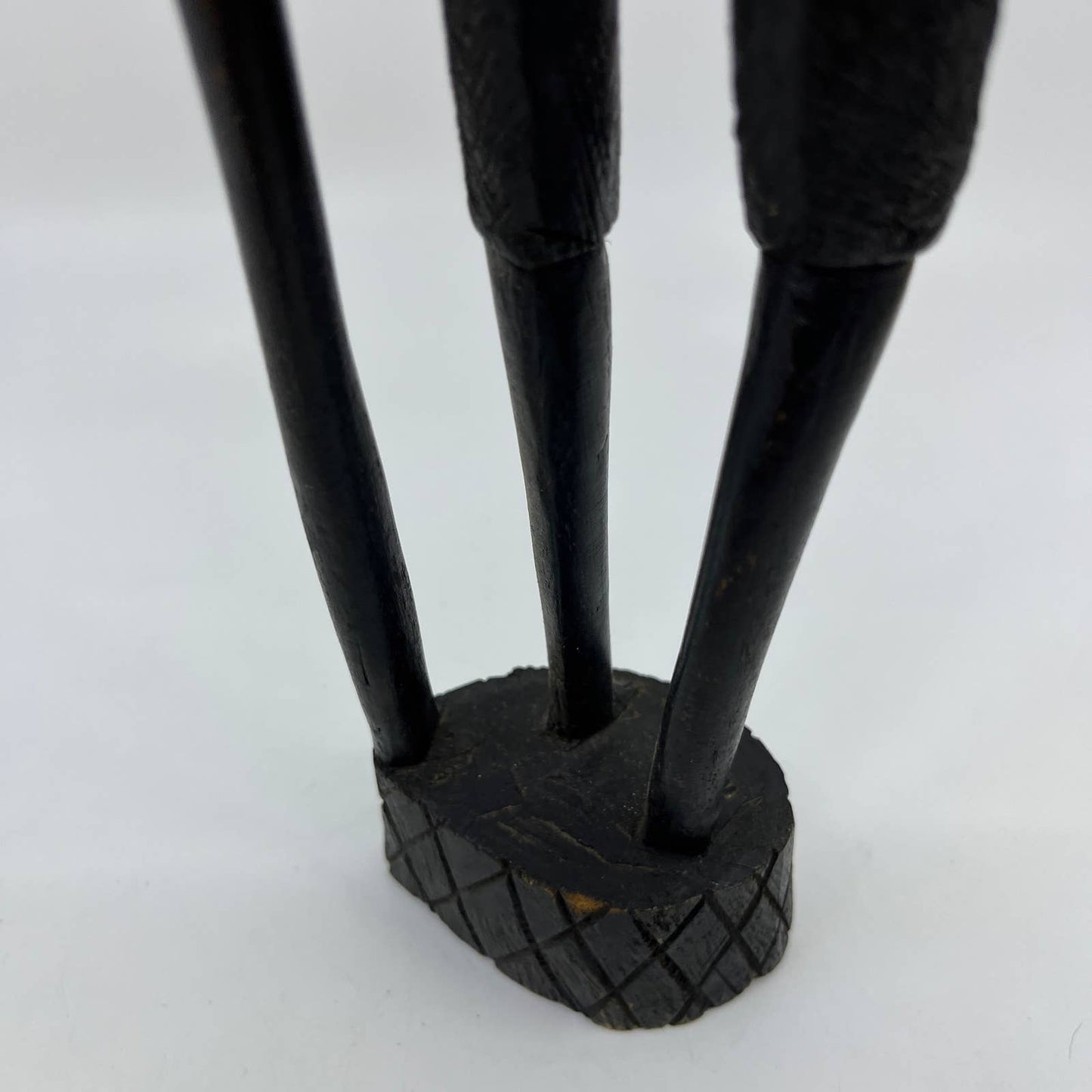 Vintage Tribal Hand Carved African Man Statuette Figure Made in Kenya 15" TI2