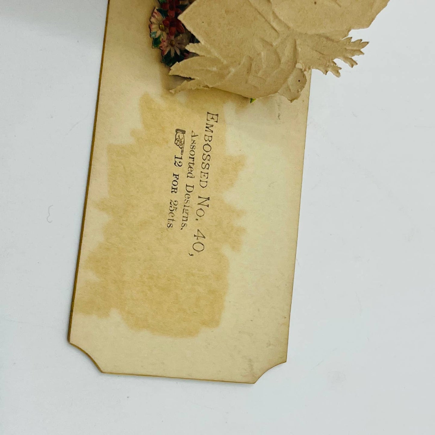 1880's VICTORIAN CALLING CARD LITHO Die Cut Remember Your Friend Sample AA2