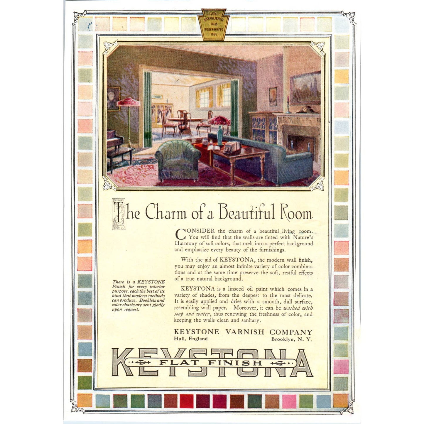 c1920 Harper's Magazine Ad - Whittall Rugs M.J. Whittall Worcester MA TF6-1