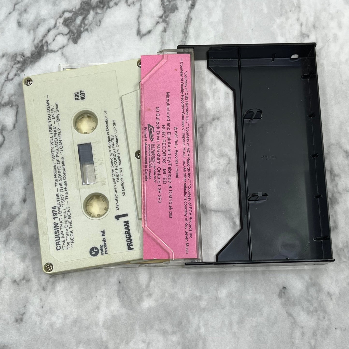 Cruisin' 1974 Compilation Original Artists Ruby Records Cassette Tape TH9-T1