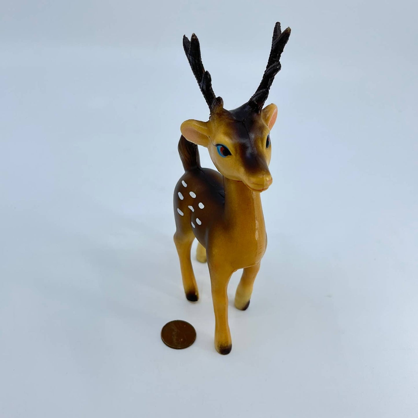 1960s Plastic Christmas Reindeer Figurine TE7
