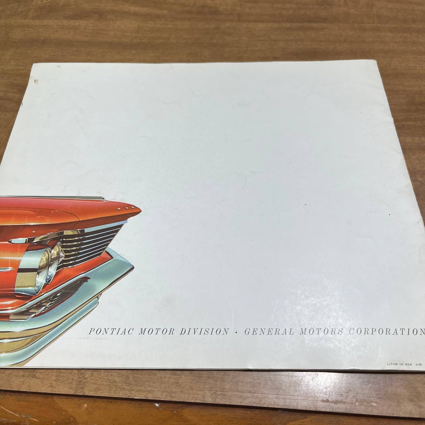 1960 Pontiac Full Color Deluxe Sales Brochure Bonneville Catalina Star Chief B4