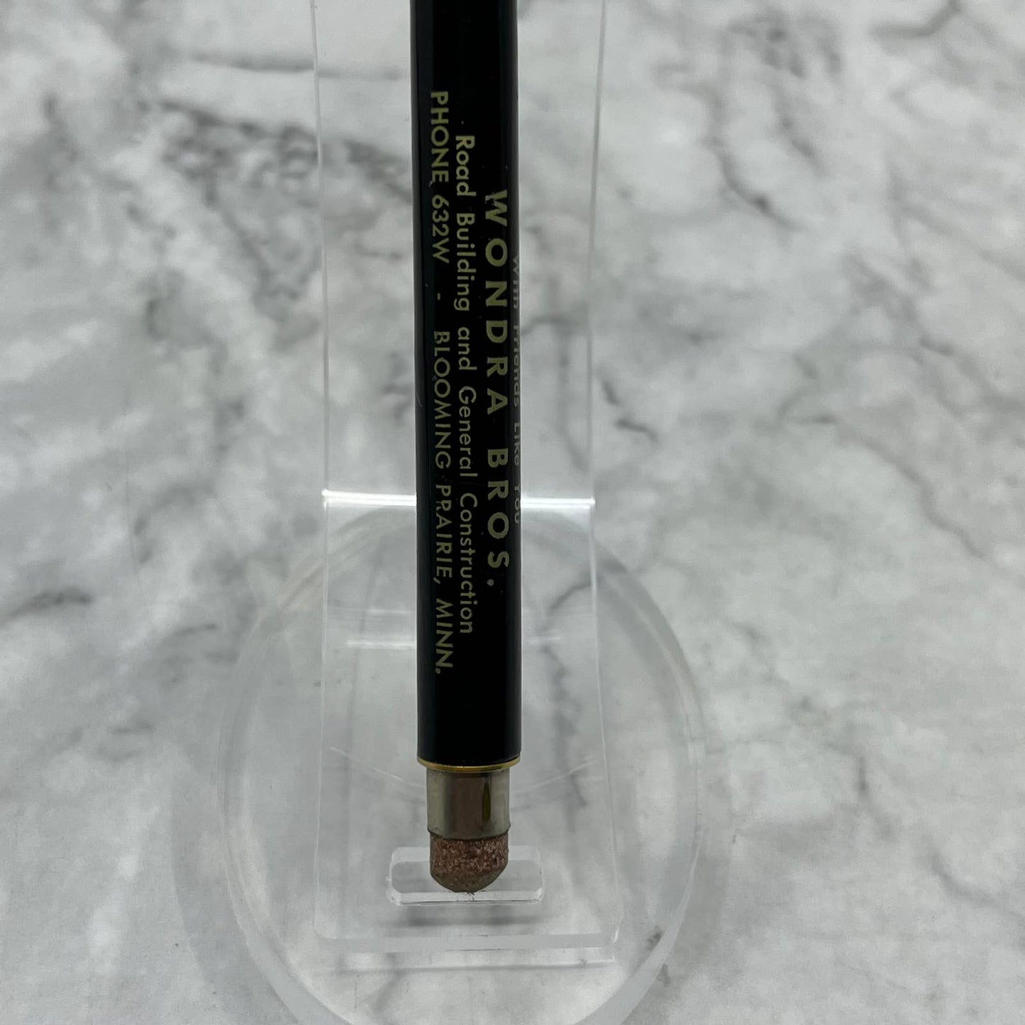 Vintage Mechanical Pencil Wondra Bros Construction Blooming Prairie MN SE6