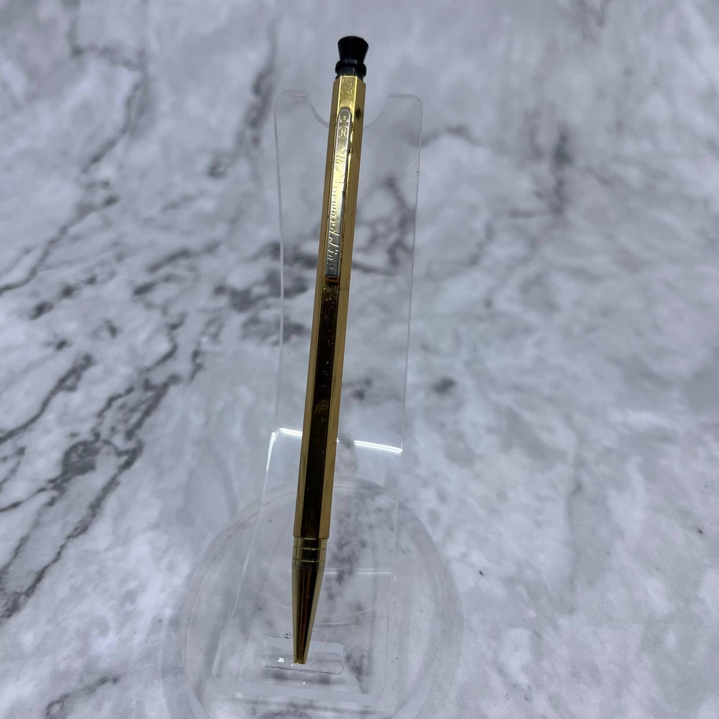 1950s Mechanical Pencil The Forward Line Vintage Hexagonal Gold Tone SA2