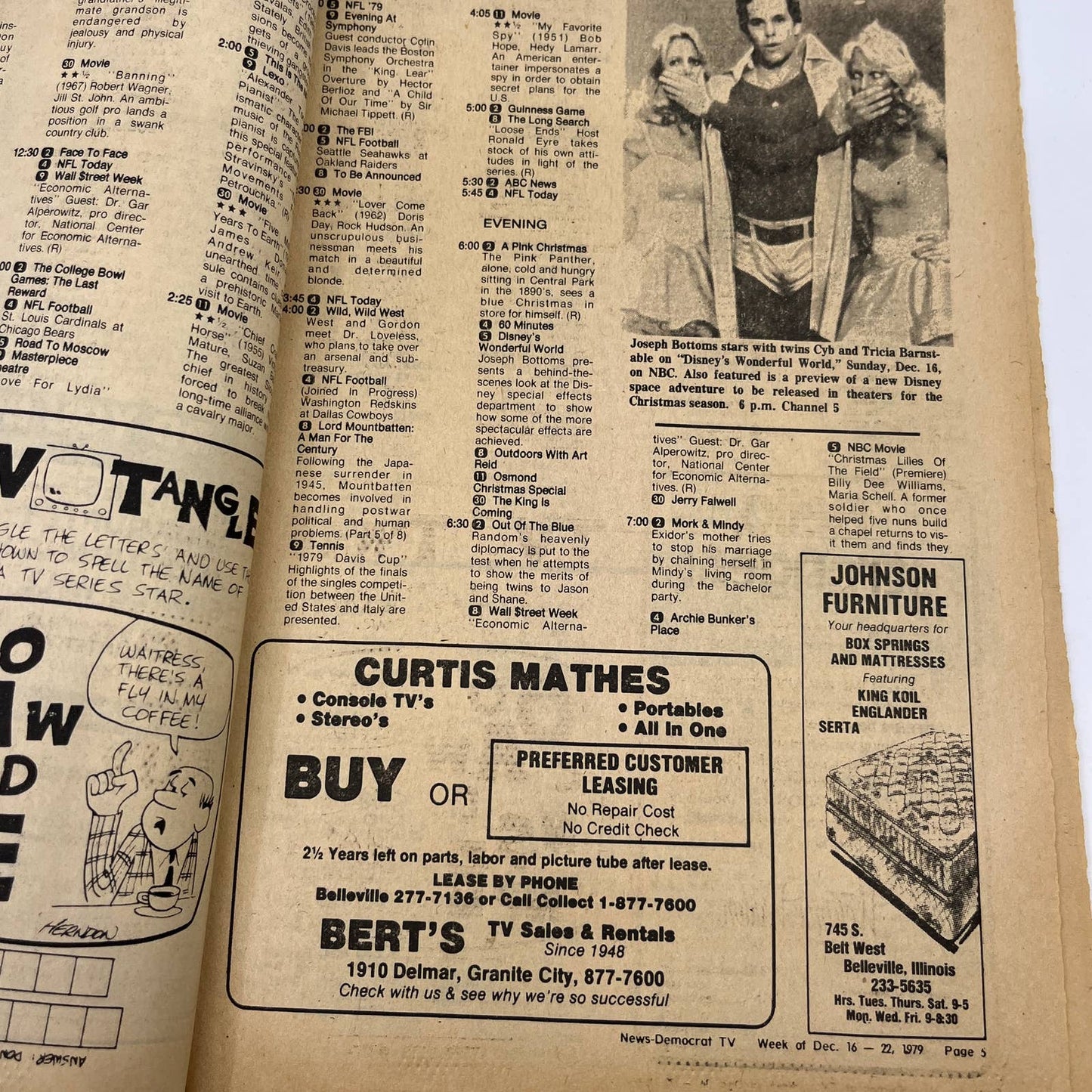1979 Dec 16 Bellville IL News-Democrat TV Listings Lilies of the Field TG6