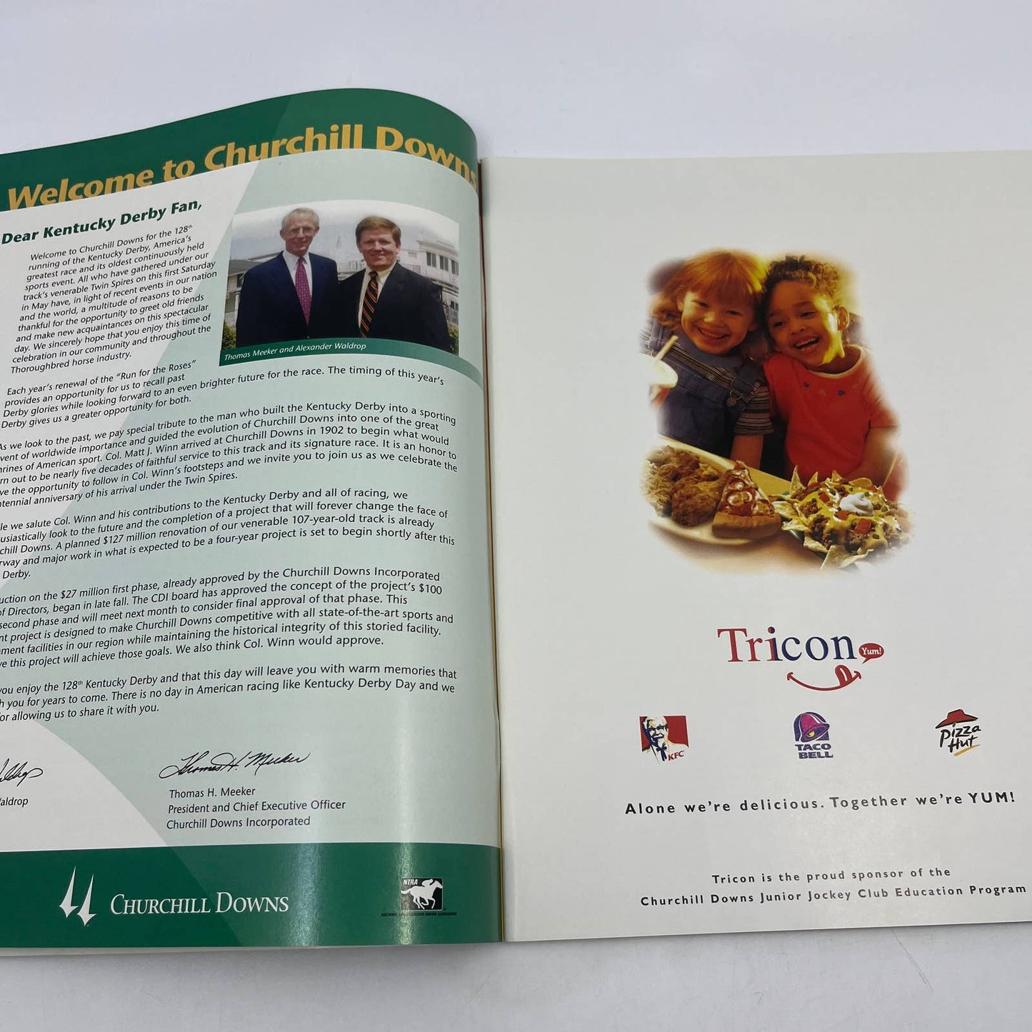 Kentucky Derby Official Program 128th Saturday May 4, 2002 Churchill Downs TH7