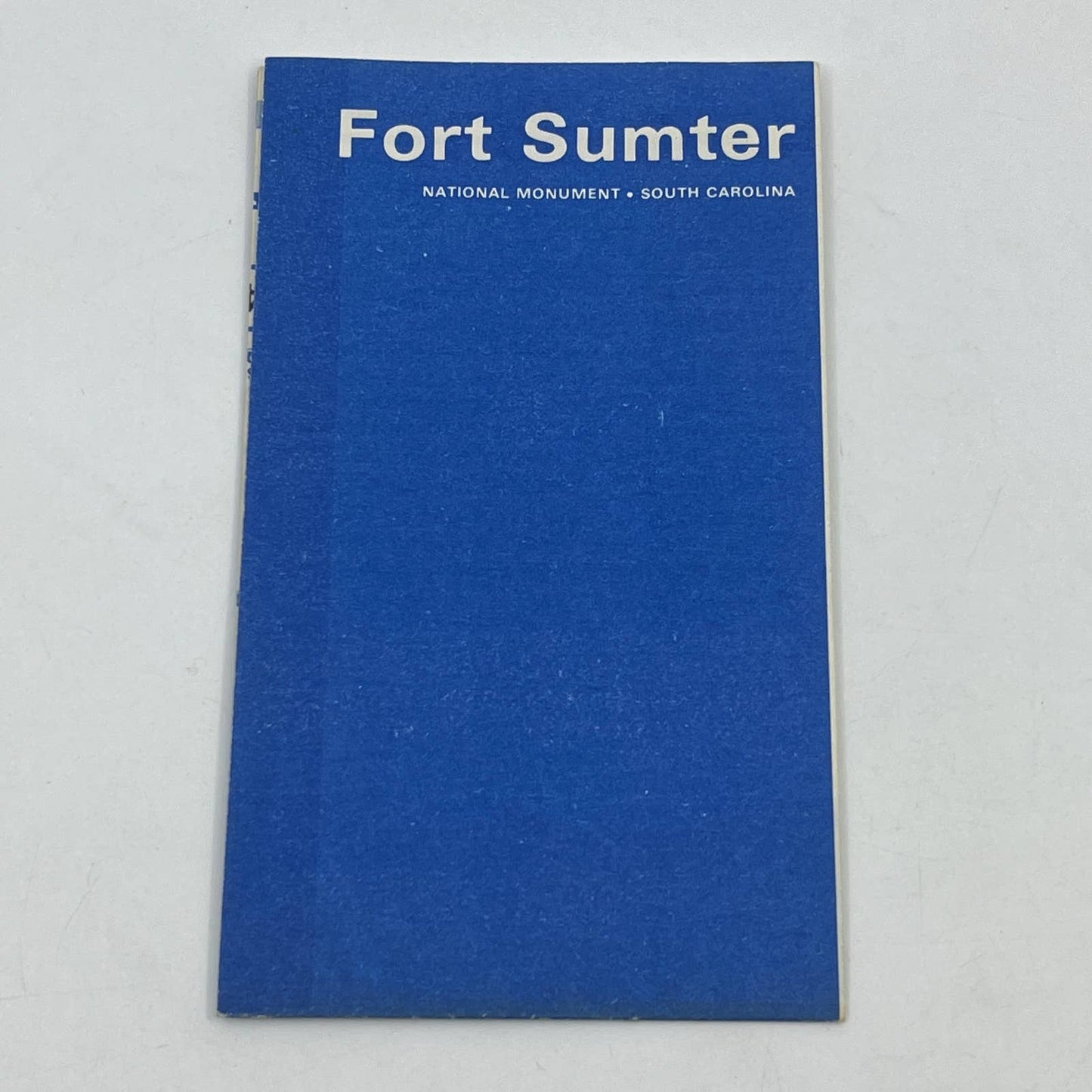 1977 Fort Sumter National Monument Walking Tour Leaflet & Fold Out Map TG6