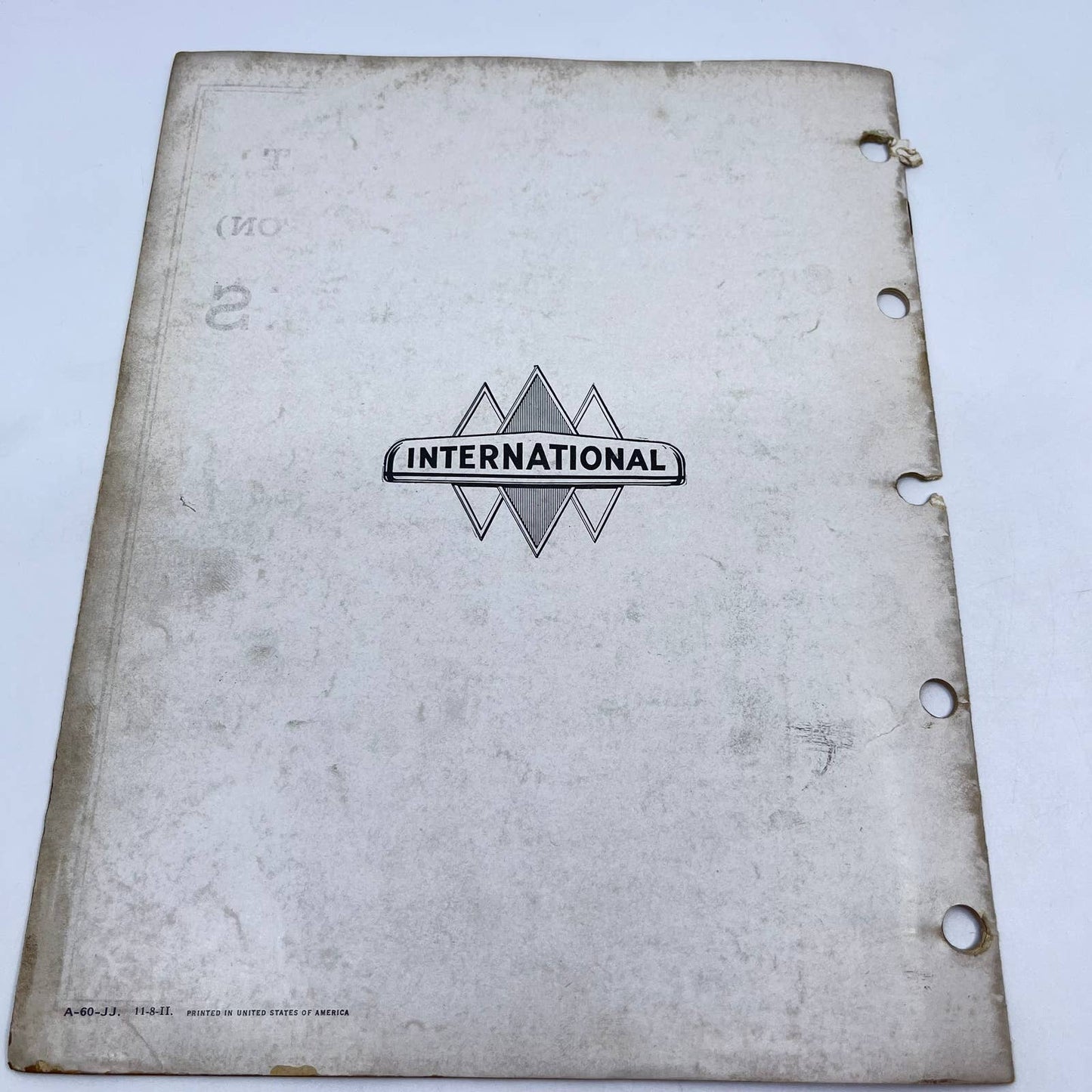 1940s Shop Talks for International Truck Servicemen #26 Vacuum Power Unit TF8