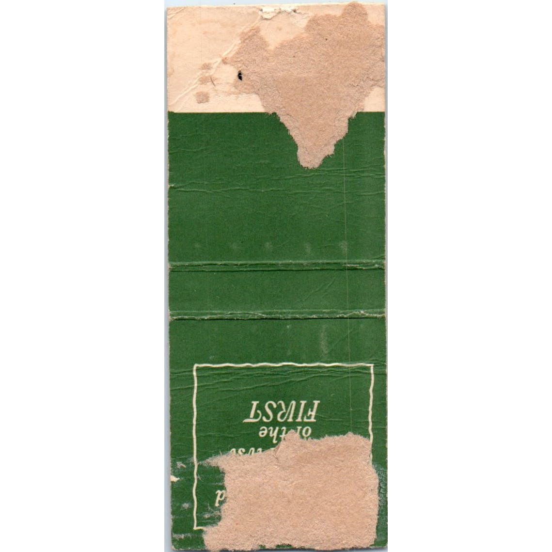 First National Bank of Kansas City Advertising Matchbook Cover SA9-M1