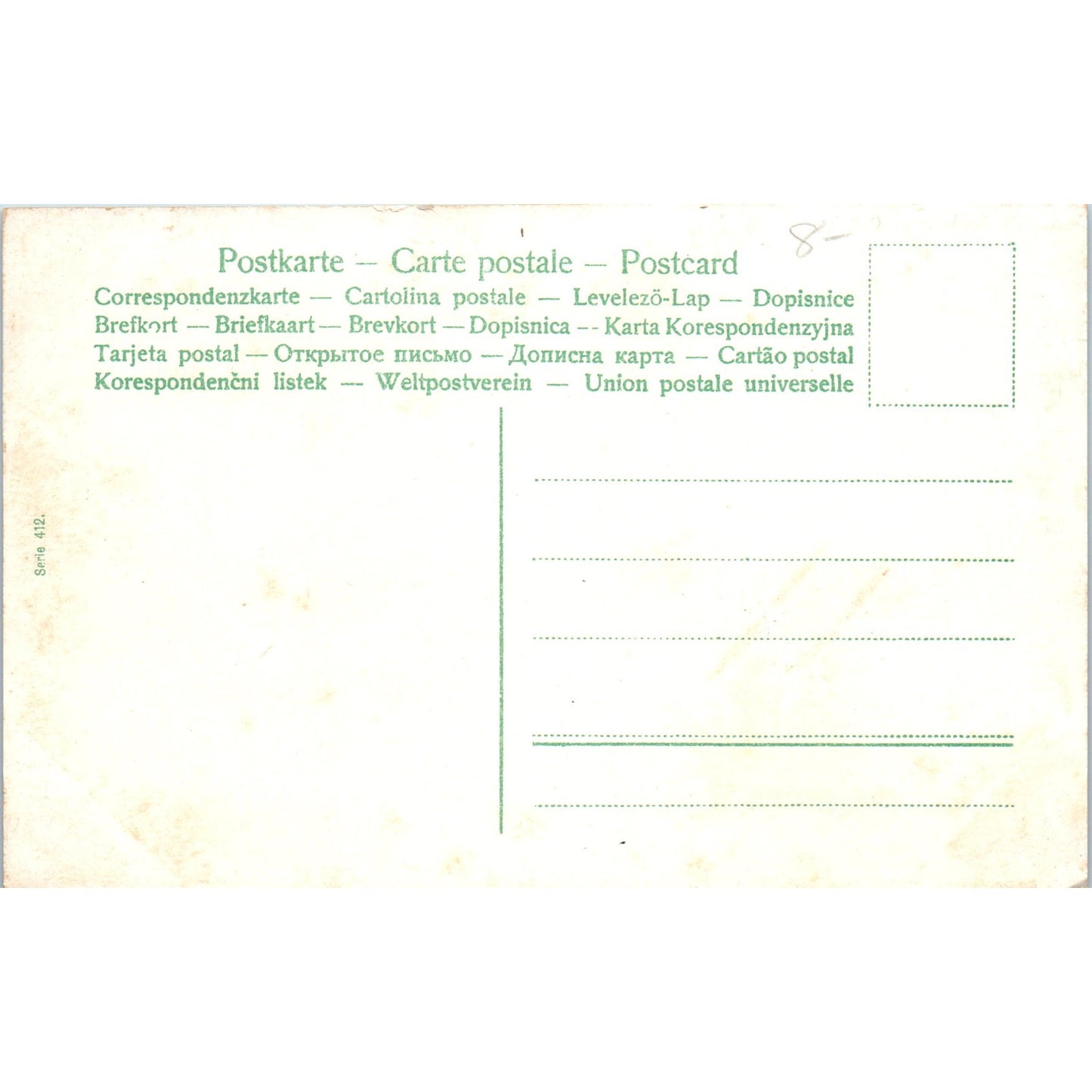 Victorian Tennis Match Original Postcard P2-9-4