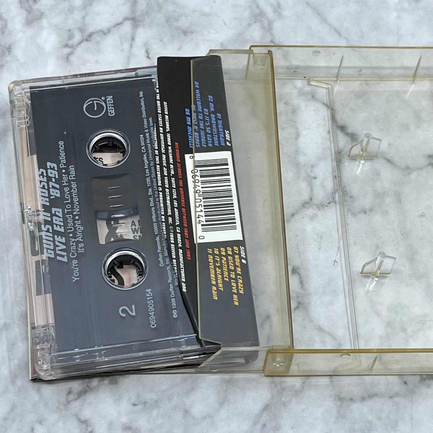 Guns N' Roses – Live Era '87-'93 TAPE CASSETTE AUDIO GUC Cassette Tape TB5-15