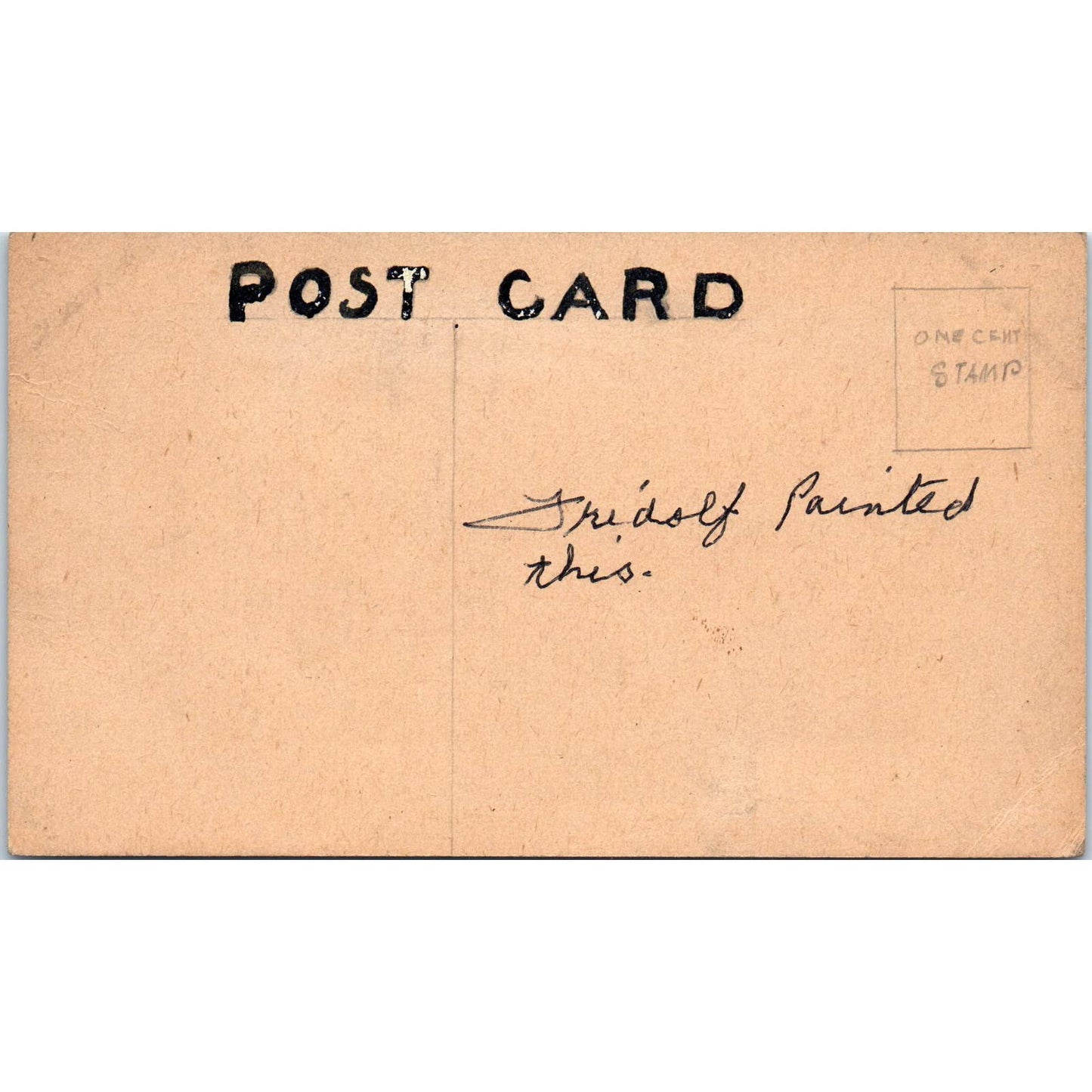 Hand Drawn Christmas Post Card c1910 Original Postcard TK1-P1