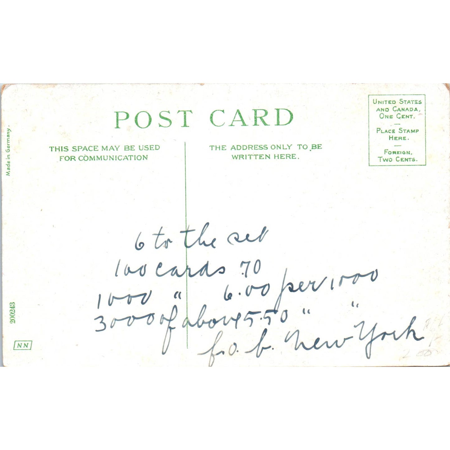 Faces in Roses c1910 Original Postcard TK1-27