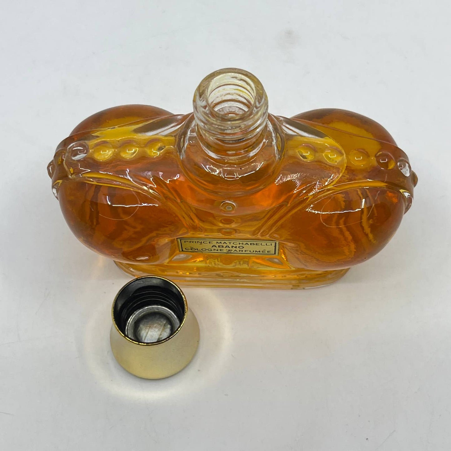 Vintage ABANO Crown Bottle Cologne Original 4 Oz. By Prince Matchabelli TC3