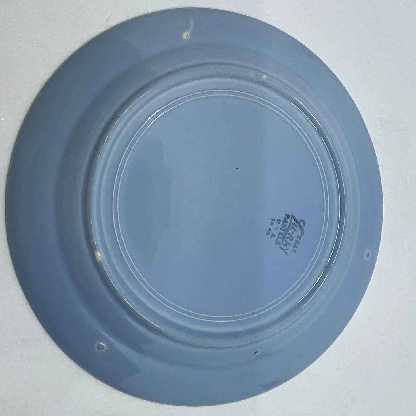 Vintage Lu-Ray Pastels Blue 9 1/4" Dinner Plate T.S.&T. TI3-5