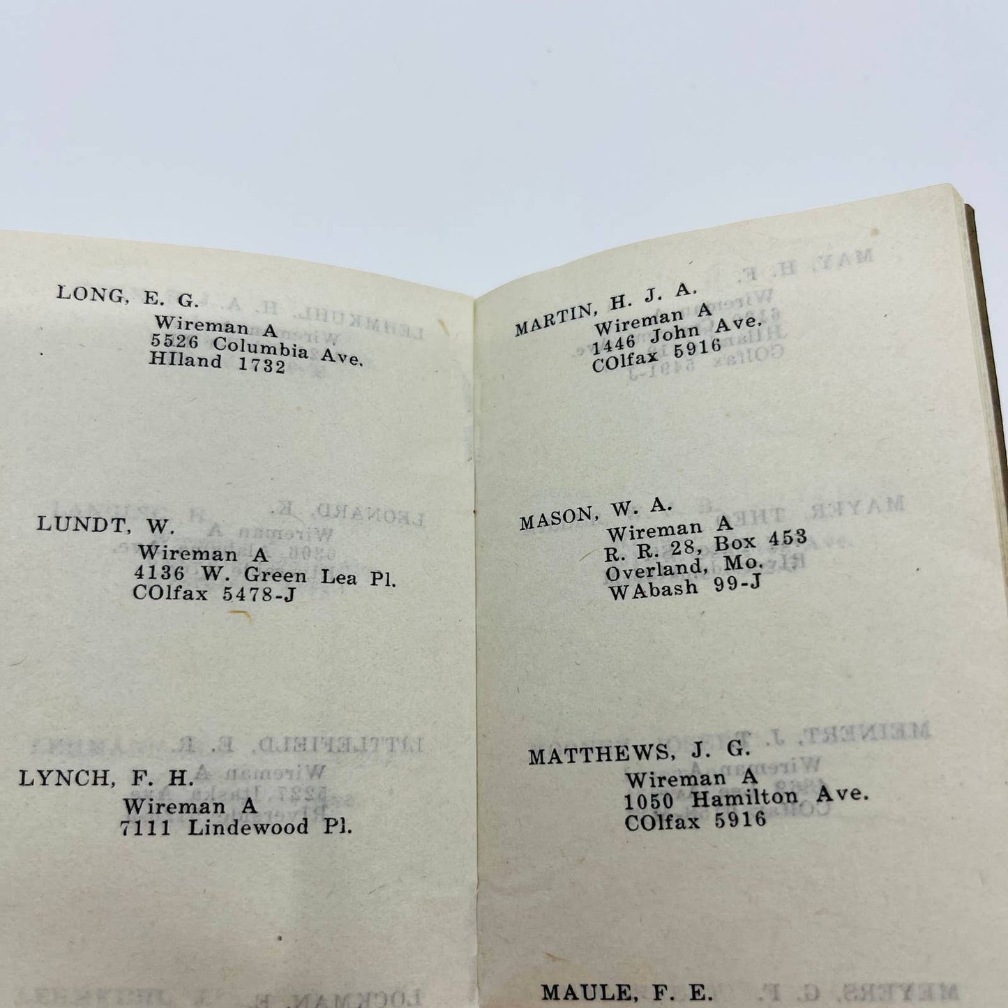 1929 Electrical Craftsman St. Louis No. 2 Roster All Seeing Eye Mephisto Bits C2