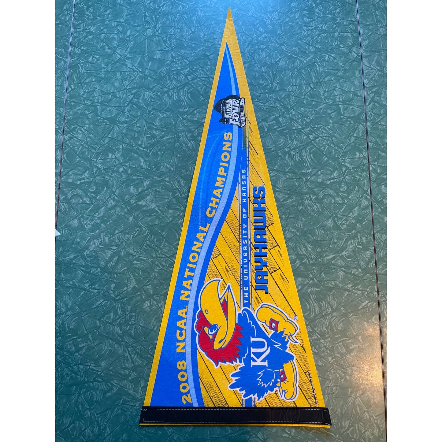 2008 NCAA National Champions University of Kansas Jayhawks Souvenir Pennant