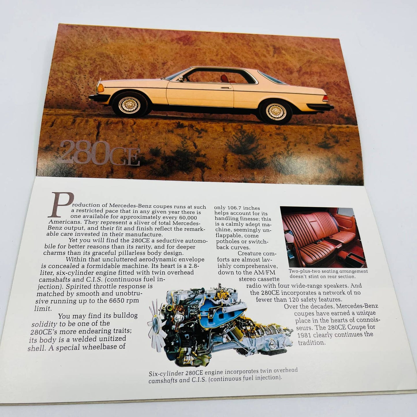 1981 Mercedes-Benz Sales Brochure 240D 280E 200CE 300D 300CD 300TD 300SD SEL BA1