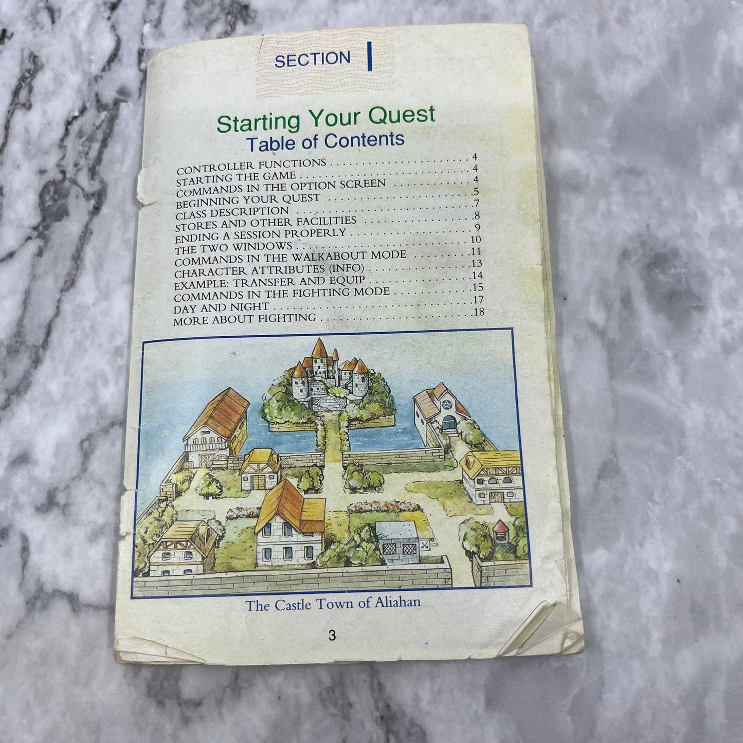 NES Nintendo DRAGON WARRIOR III 3 Instruction Booklet Manual TF6