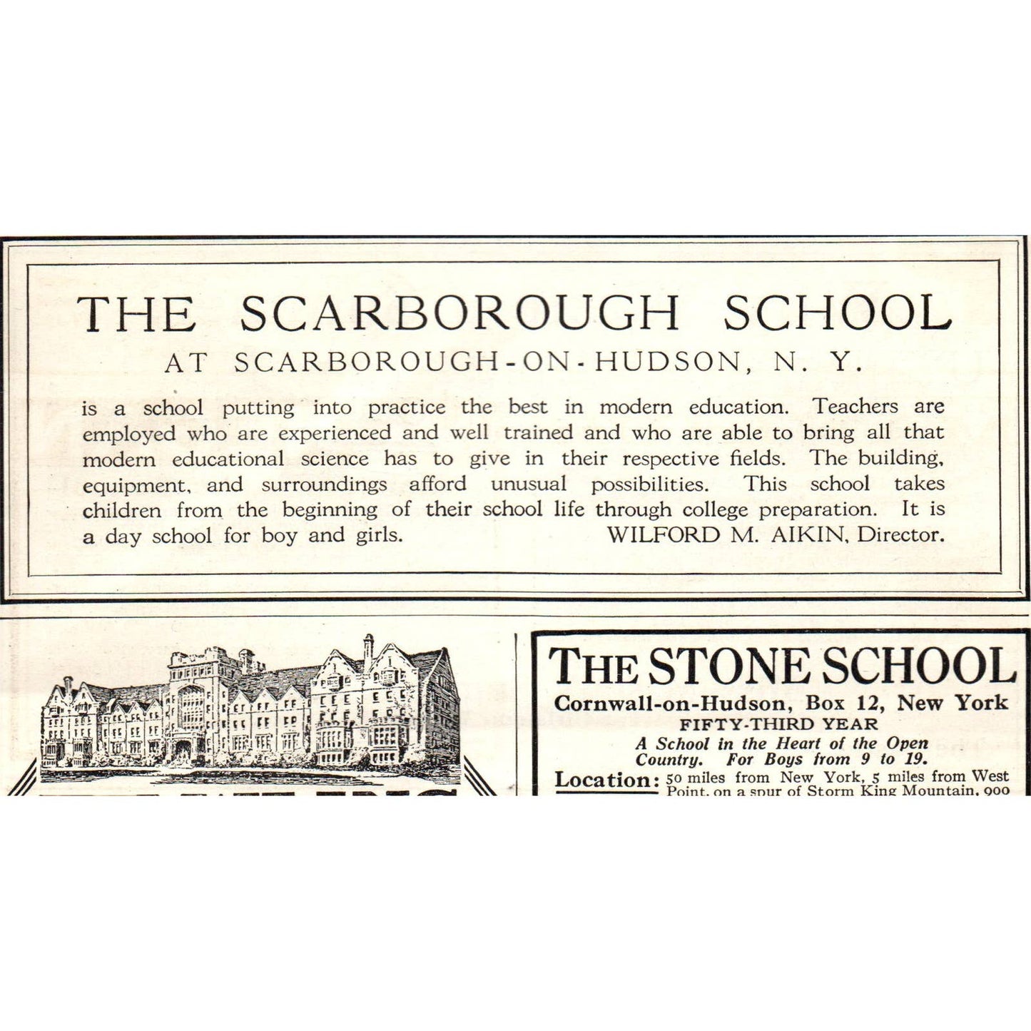 c1920 Harper's Ad - Miss Mason's Summer School for Girls Tarrytown-on-Hudson EA3