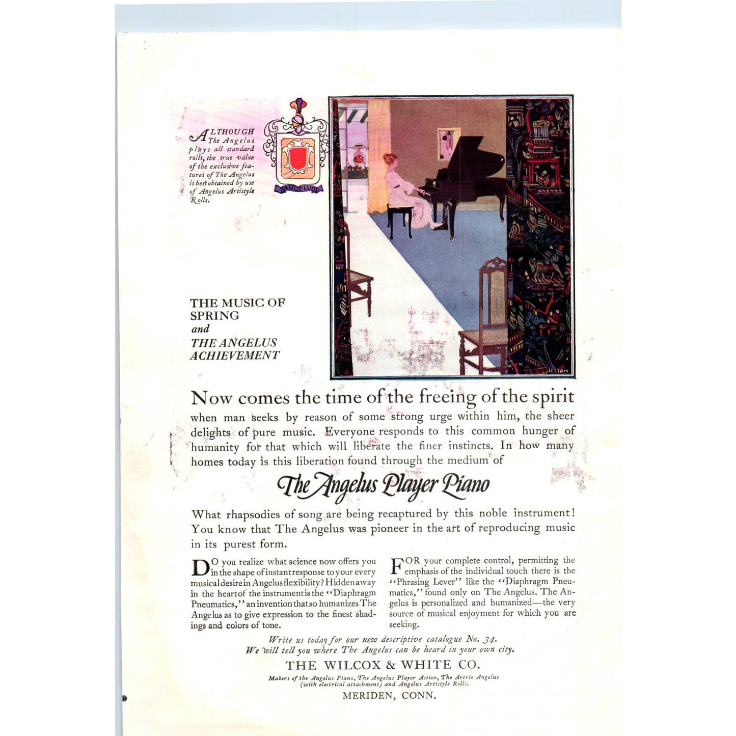 c1920 Harper's Magazine Ad - Self-Hanging Vudor Ventilating Porch Shades EA3